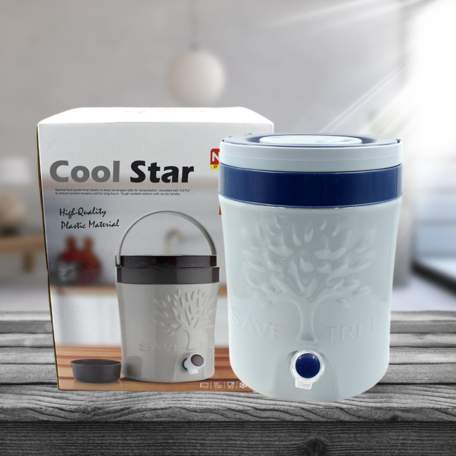 Insulated Water Jug with Tap (12000ml): Leakproof, Travel Cooler - Springkart 