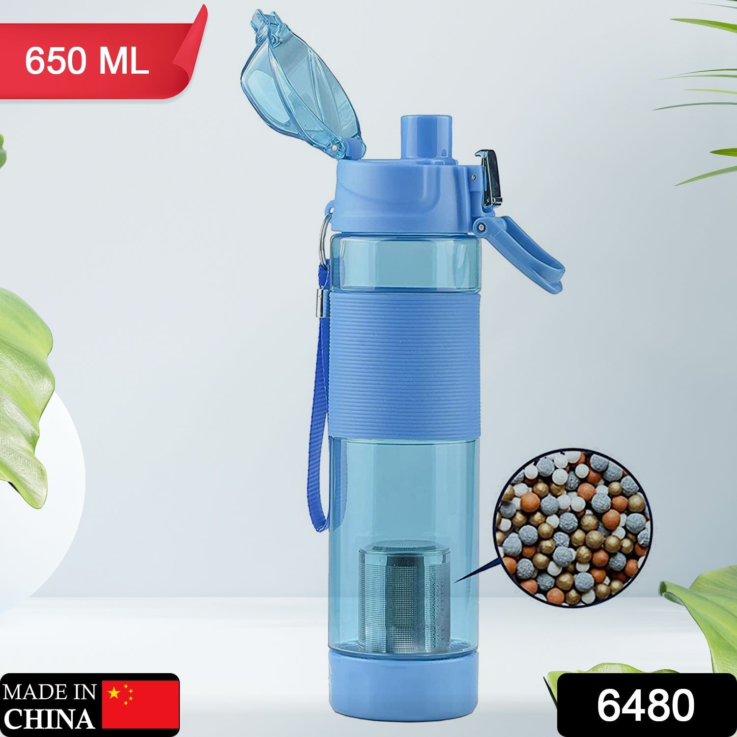 Alkaline Water Bottle, with Food Grade Plastic, Stylish and Portable (Particulates not included) - Springkart 