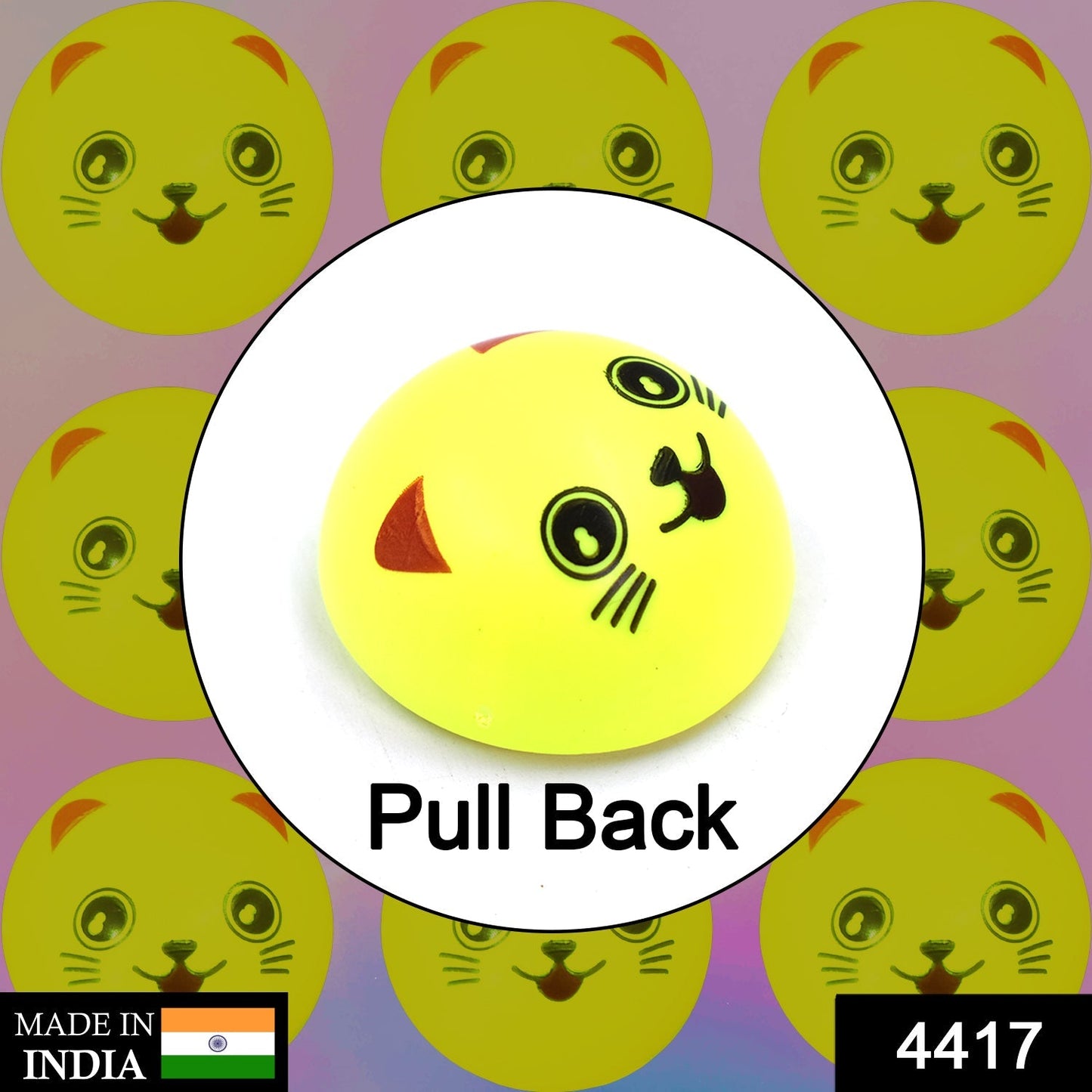 Pull Back Smiley Toy - Springkart 