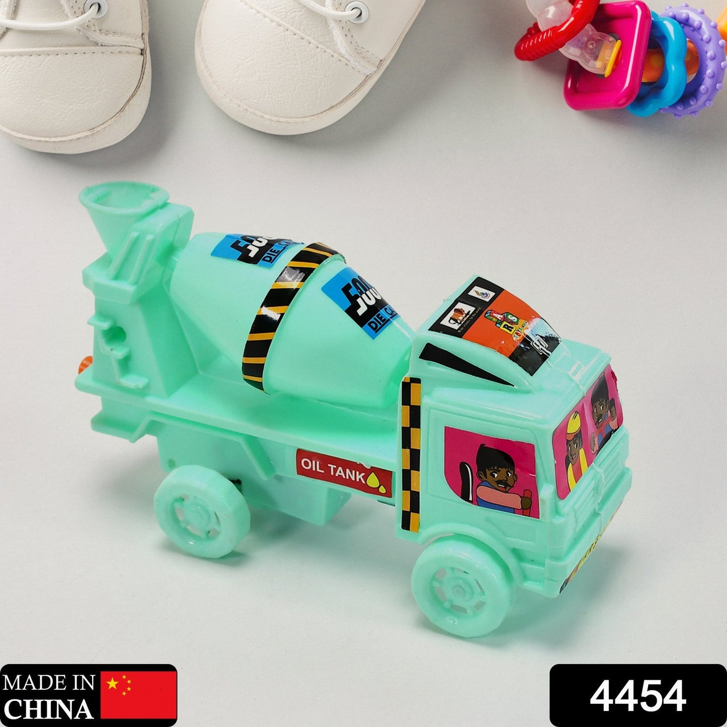 Big Size Heavy Duty Rotating Cement Mixer Dumper Truck Toys for Kids Toddlers Boys and Girls - Construction Toy Friction Vehicle Toy - Springkart 