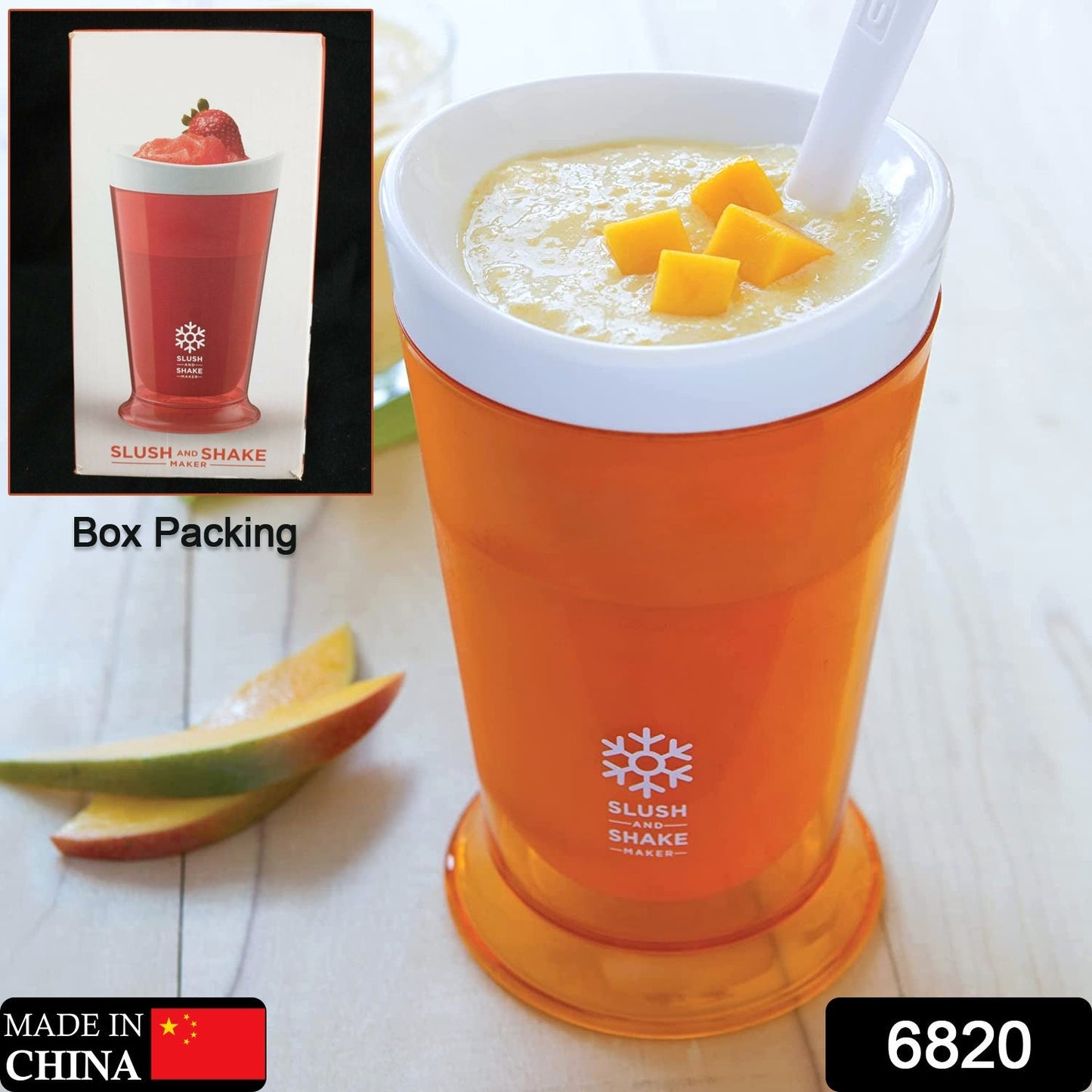 Slush and Shake Maker, BPA-Free Smoothie & Milkshake Cup, Freezer Core, Gift Box - Springkart 