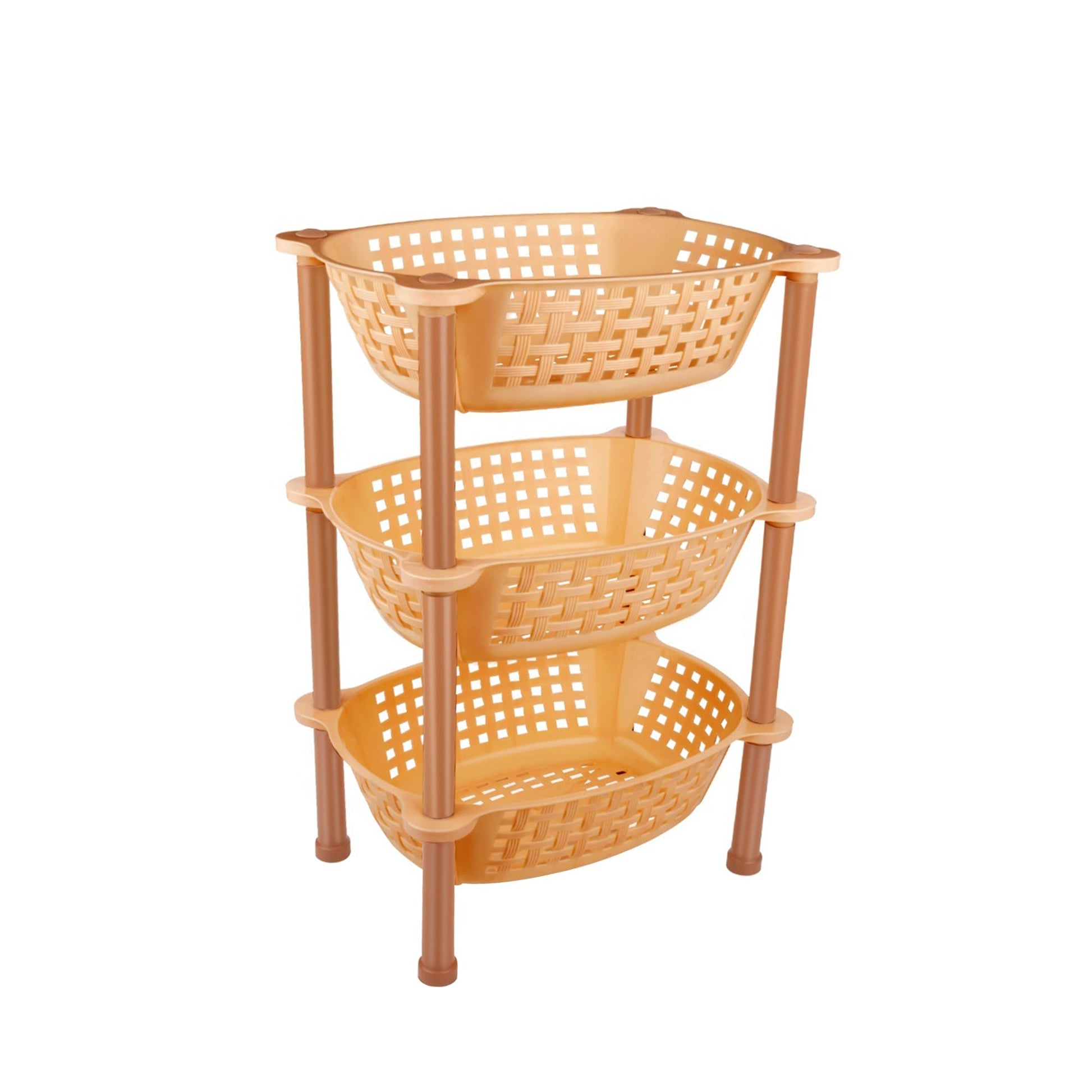 Multipurpose Plastic Storage Rack Organiser - 3 pcs - Springkart 