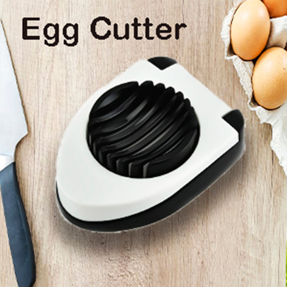 Egg slicer with stainless steel wires and plastic body