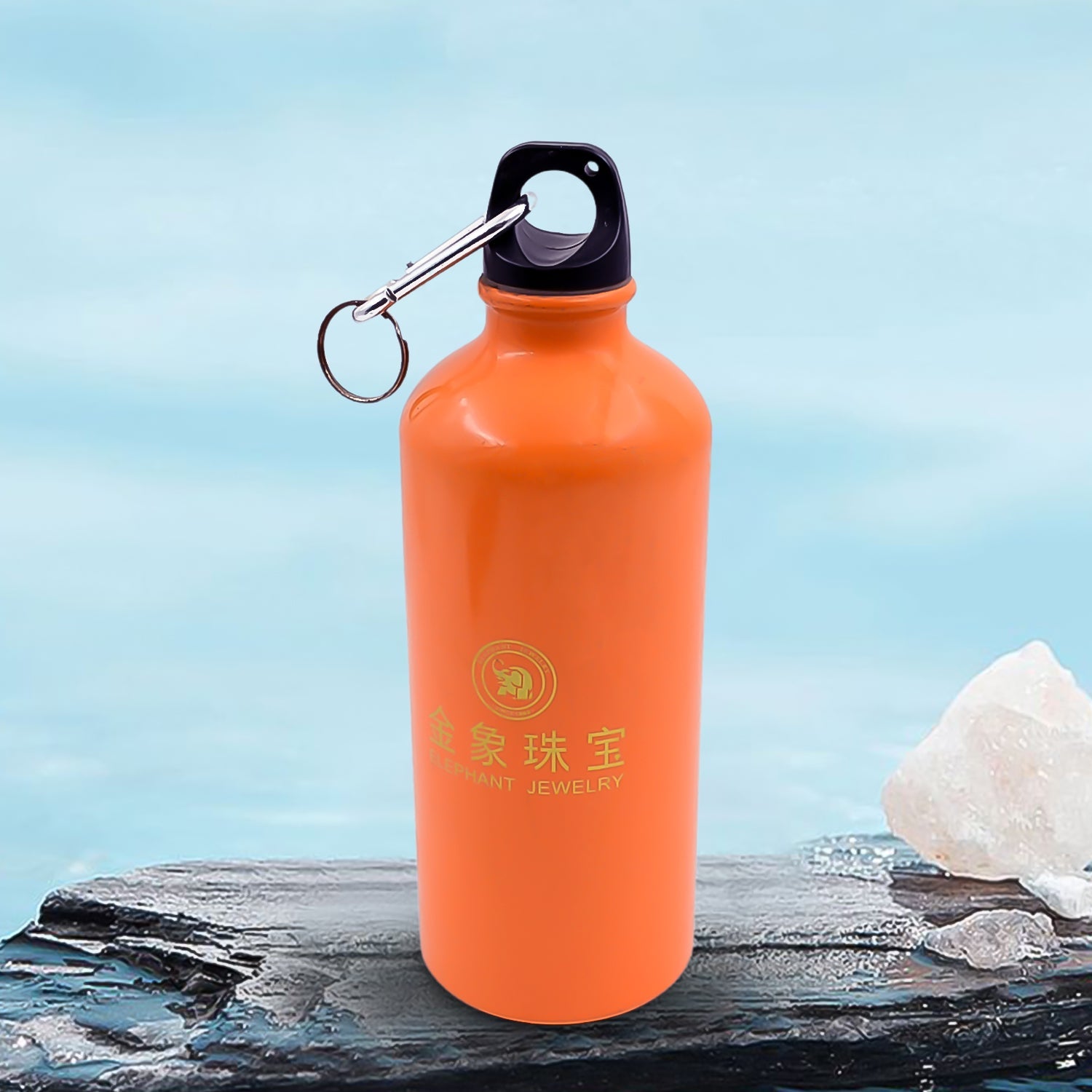 Aluminium Sports Water Bottle, 1 Pc (Capacity 400 ML Approx) - Springkart 