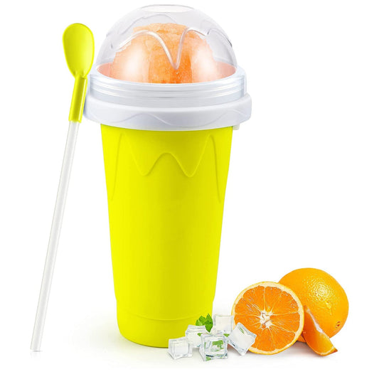 Smoothies Maker Cup, Magic Quick Frozen Smoothies Cup Cooling Cup Double Layer Squeeze Cup Slushy Maker (1 Pc) - Springkart 