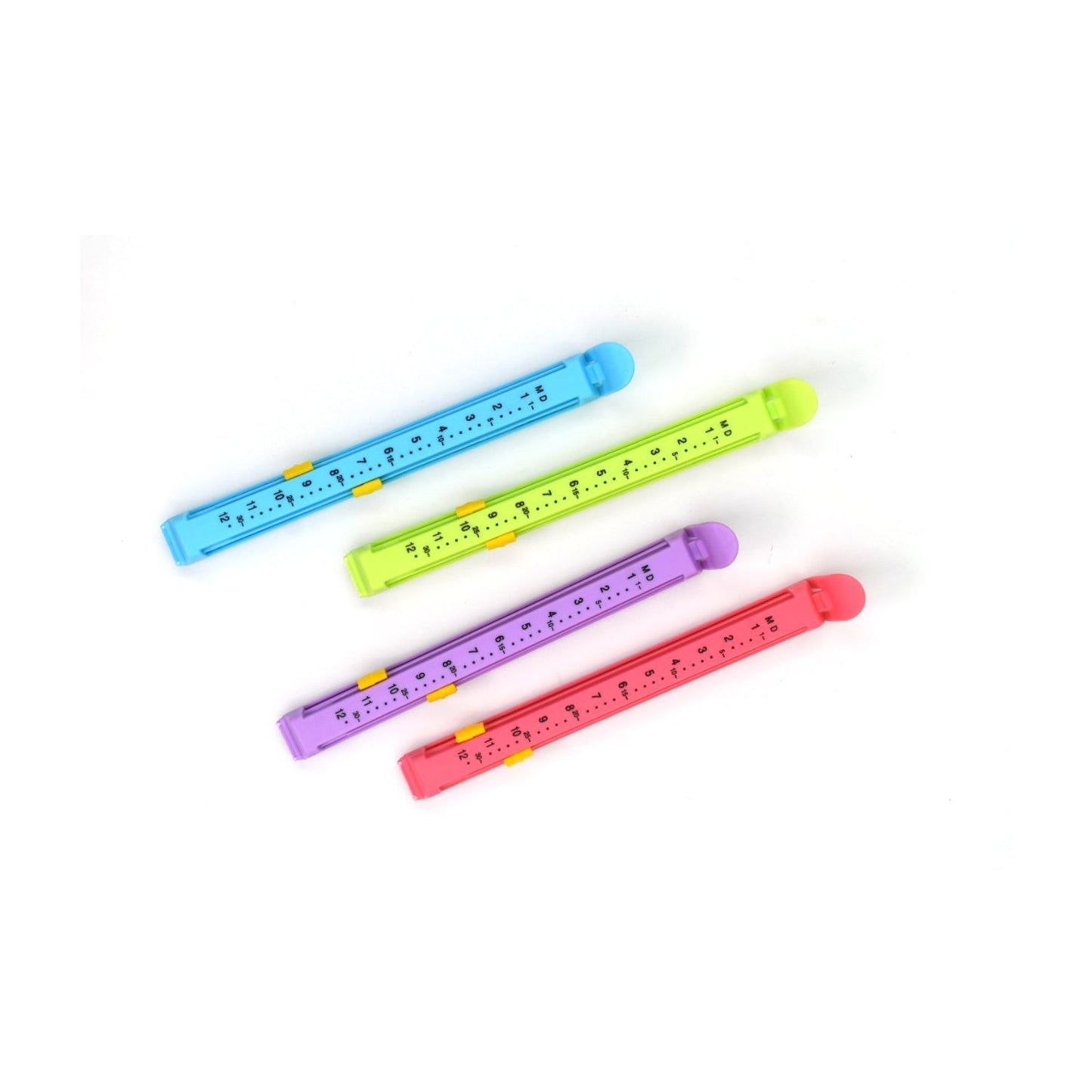 large Plastic Food Pouch Clip Sealer for Keeping Food Fresh for Home Kitchen Camping, Set of 4 (Multicolor) - Springkart 