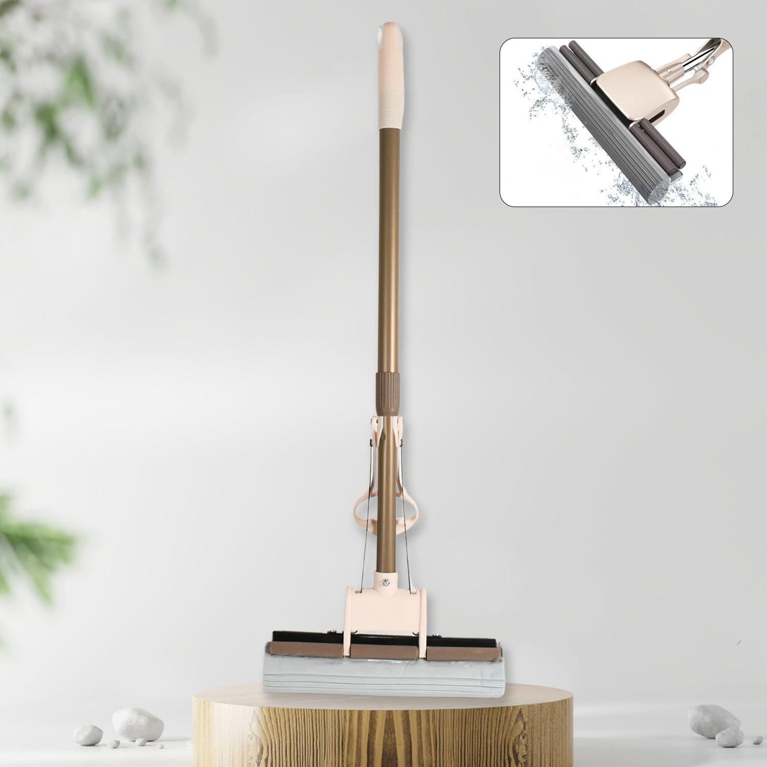 Sponge Mop Super absorbent Sponge-head-self-cleaning miracle-mop - Springkart 