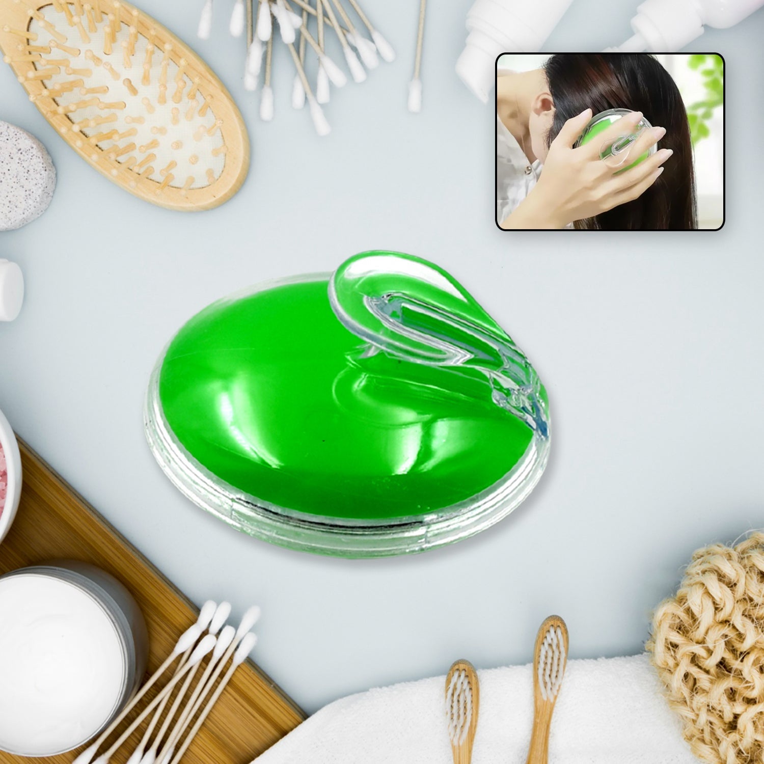 Silicone Head Massager - Unisex, for Head Massage at Home or Office, Suitable for All Genders - Springkart 
