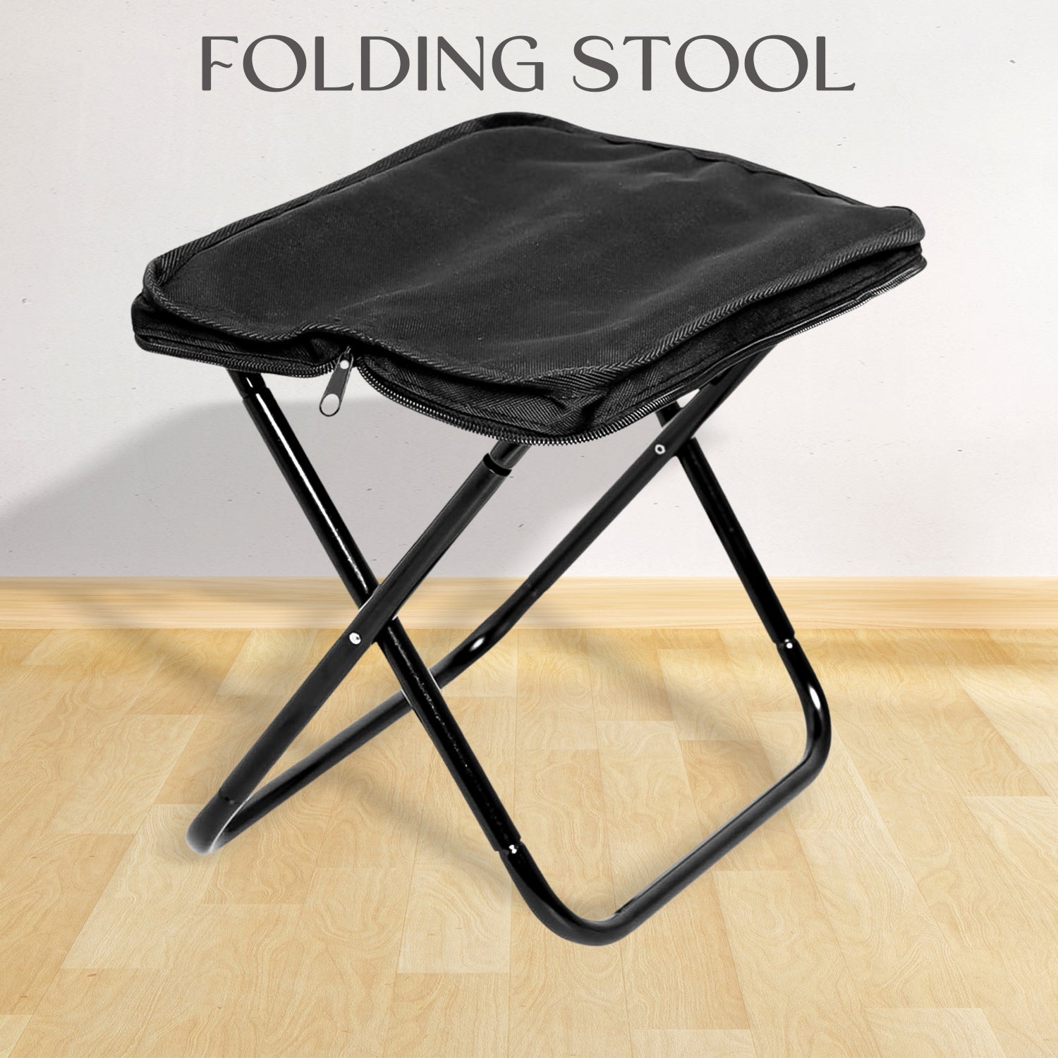Folding Camping Stool Collapsible Camp Stool Portable Seat Travel Little Stools (1 Pc) - Springkart 