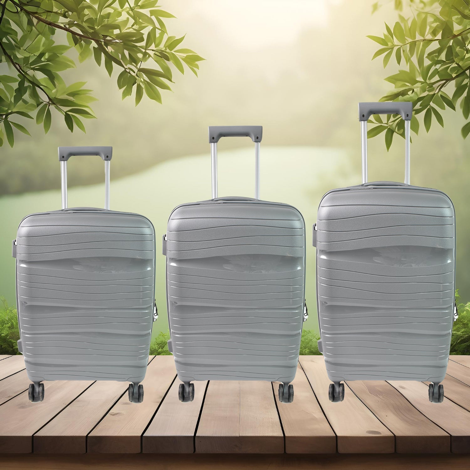 Big 3 in 1 Luggage with Wheels Travel suitcases Set (4 Pcs Set / Different Size) - Springkart 