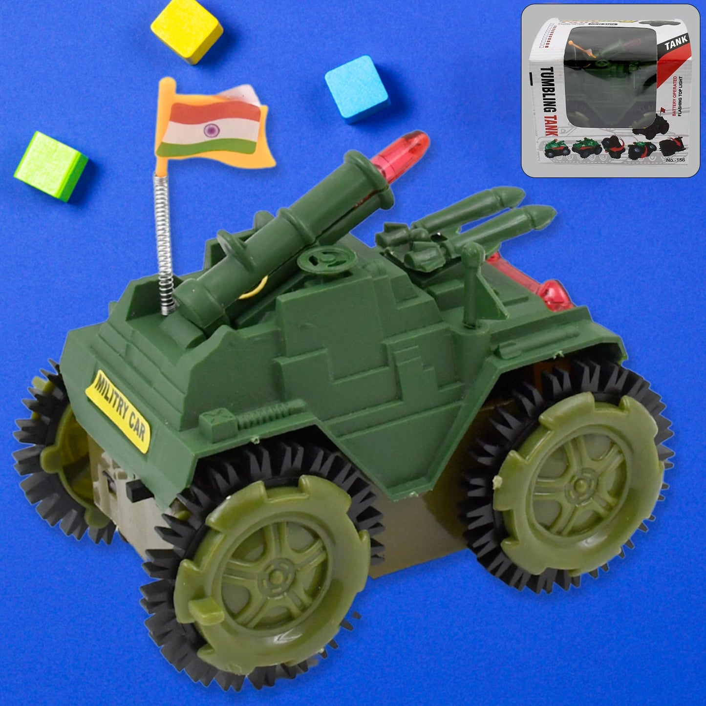 Children's Joy Tumbling Tank Toy Car - Springkart 