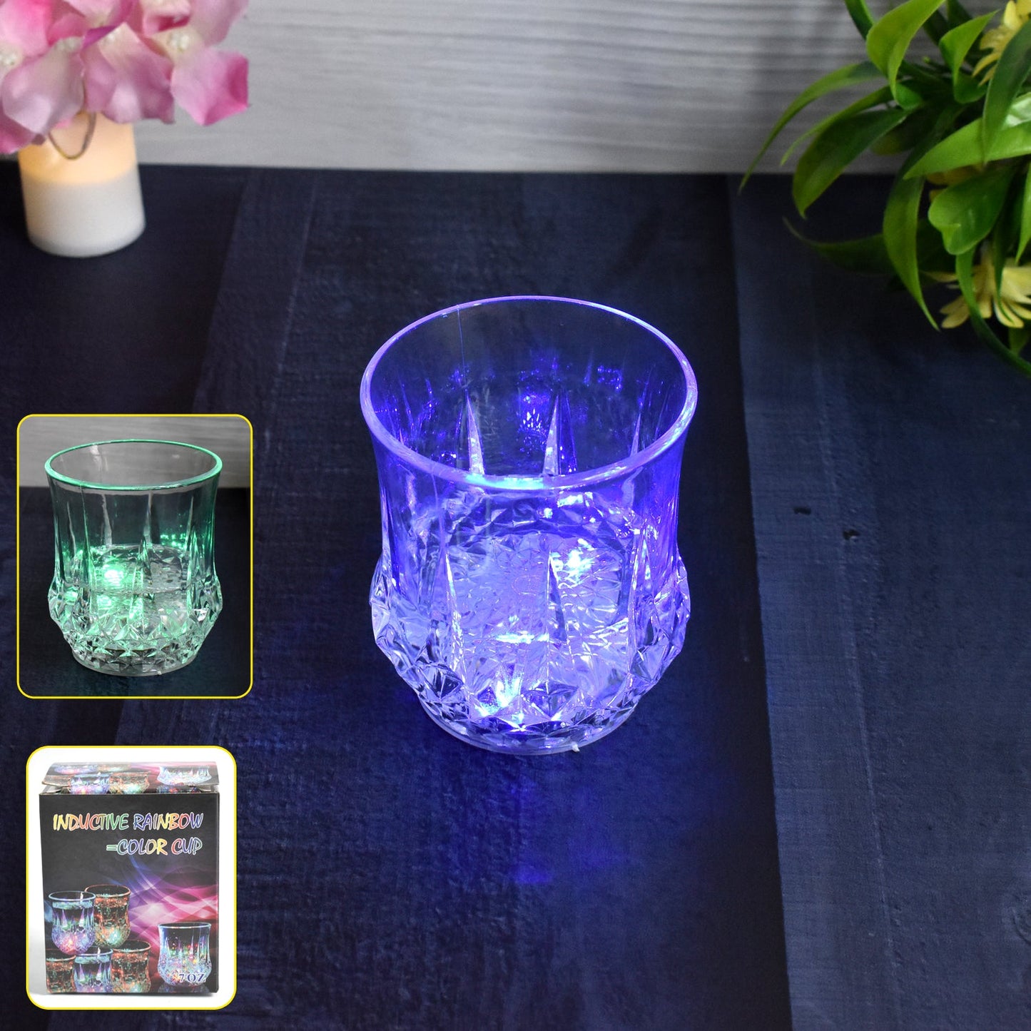 LED Light-up Cup Water Inductive Rainbow Color Changing LED (1 Pc) - Springkart 