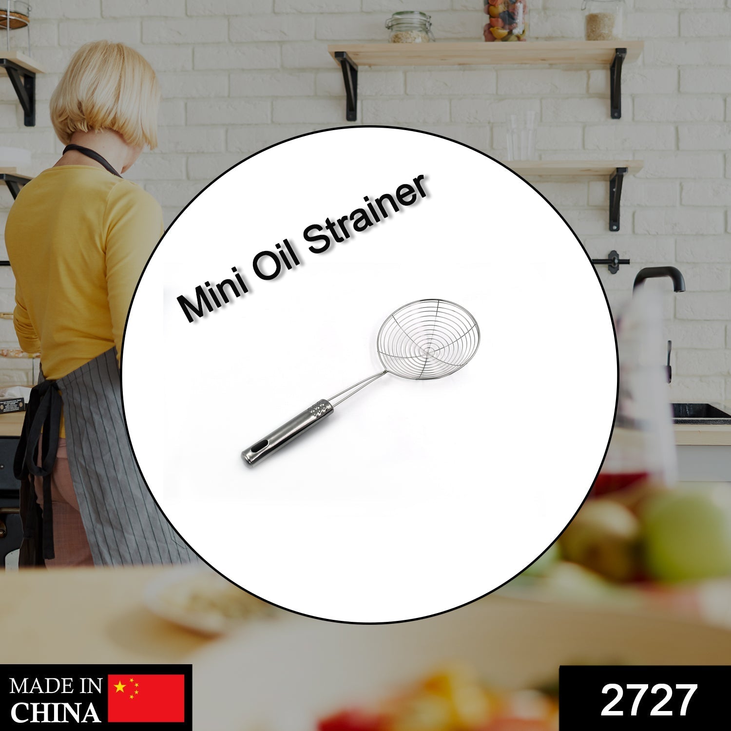 Mini Oil Strainer To Get Perfect Fried Food Stuffs Easily Without Any Problem And Damage. - Springkart 