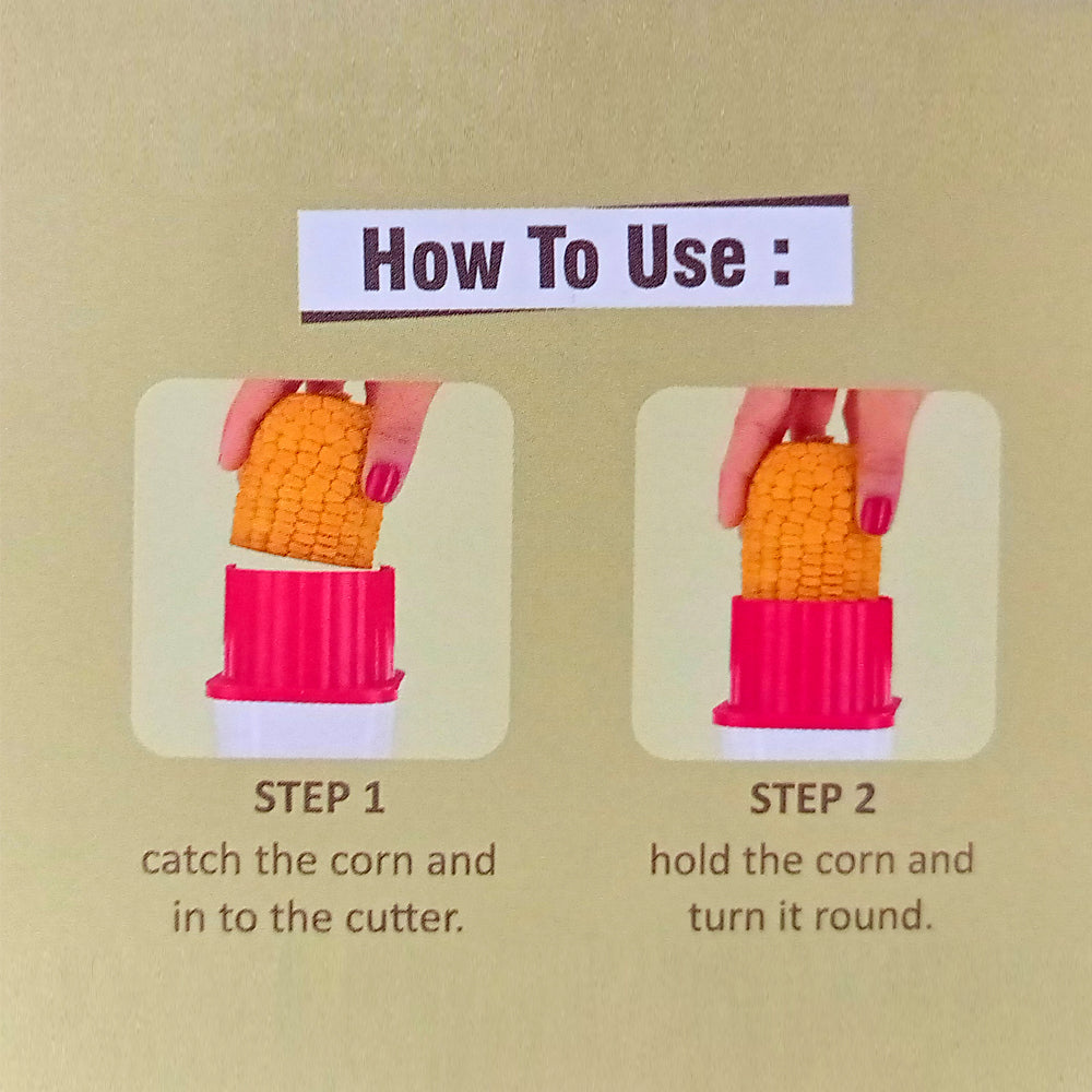 Multi Use Plastic Corn Stripper Cob Remover Bowl - Springkart 