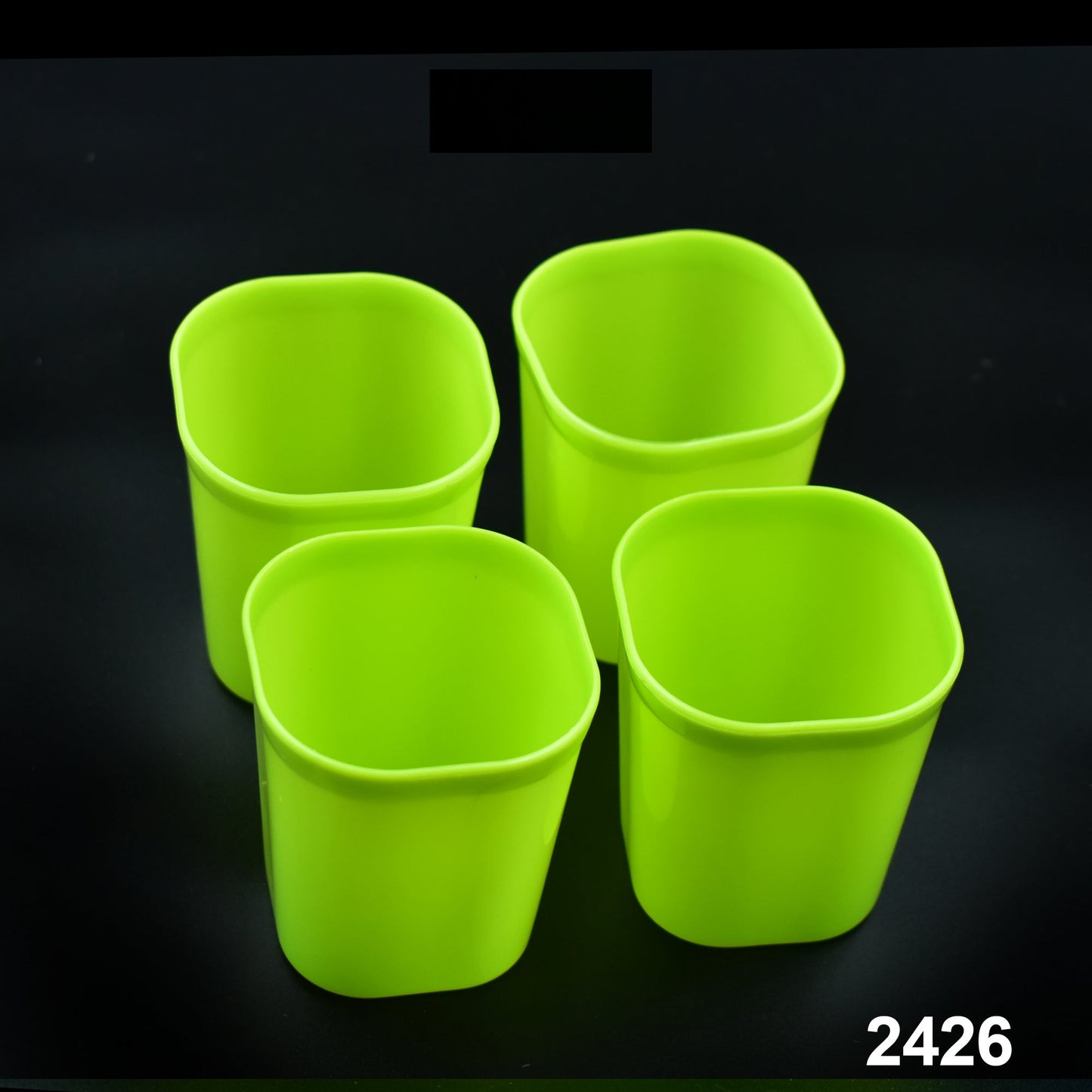 Plastic Drinking Glass Set For Drinking Milk Water Juice (Pack of 4) - Springkart 