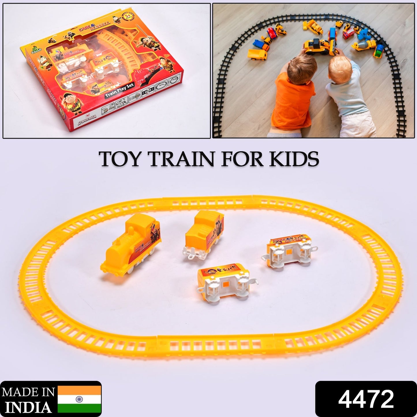 Kids High-Speed Battery Operated Train Set - Springkart 
