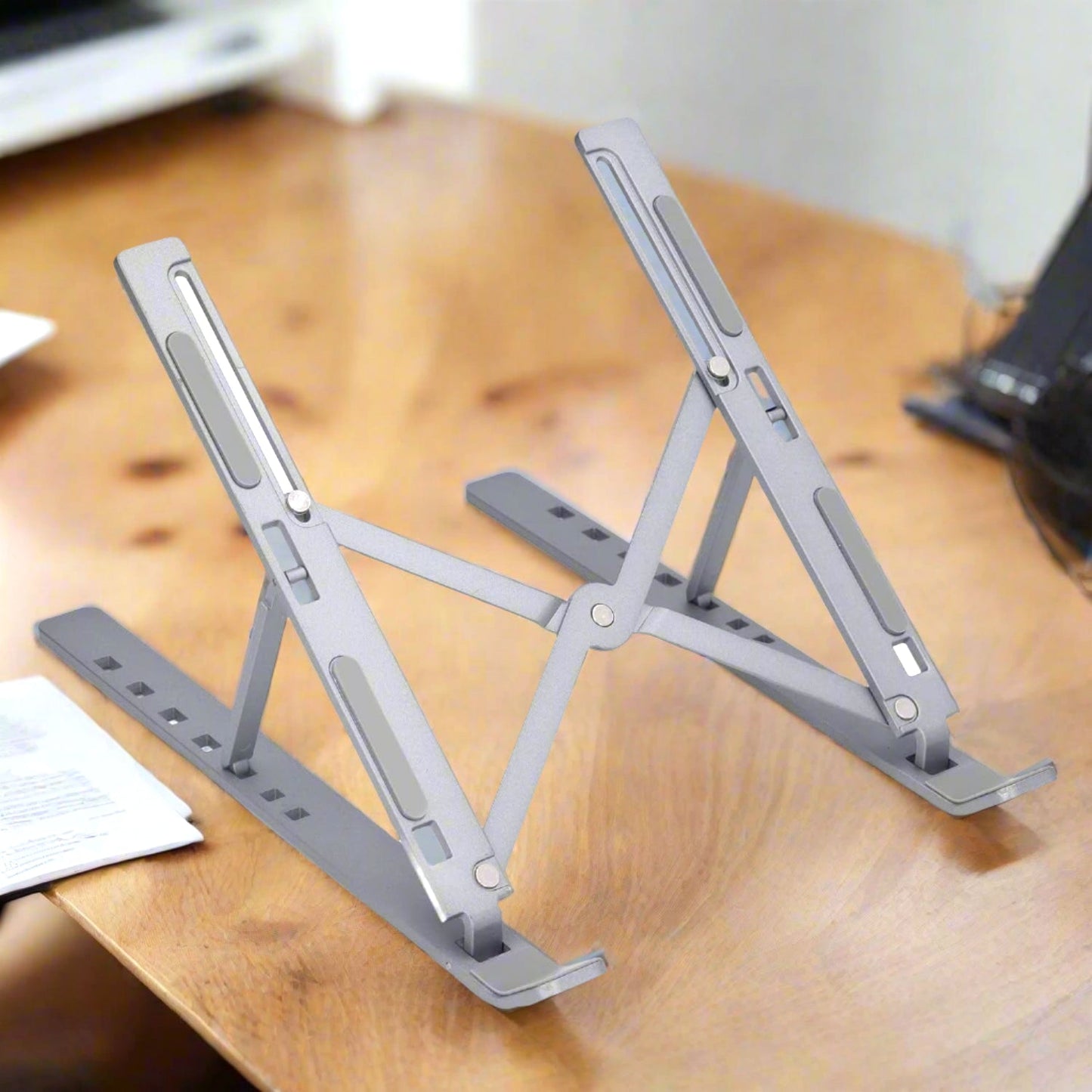 Metal Portable Laptop Stand, with 7 Adjustable Angles (1 Pc) - Springkart 