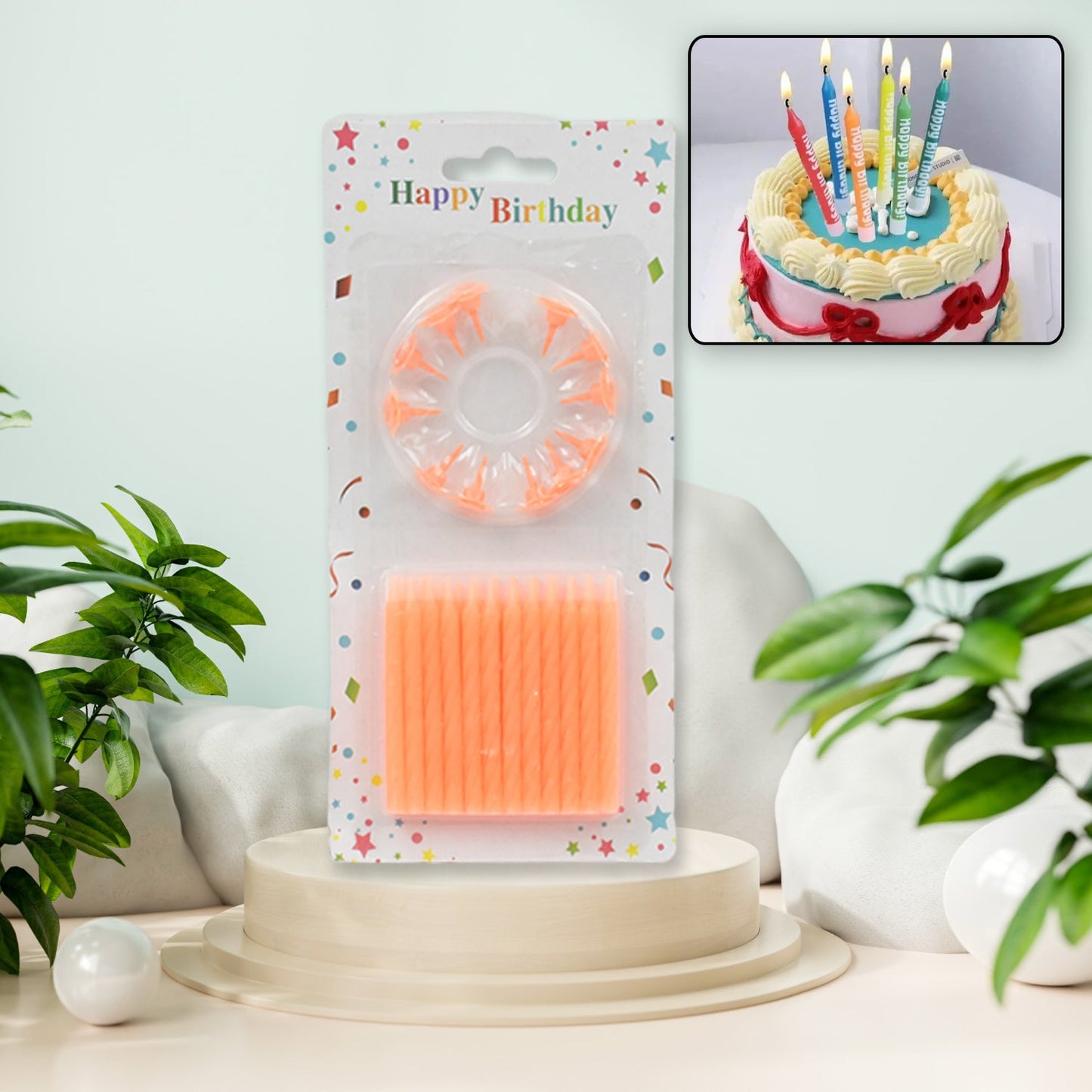 Birthday Party Candles (Pack of 24 pcs) - Springkart 