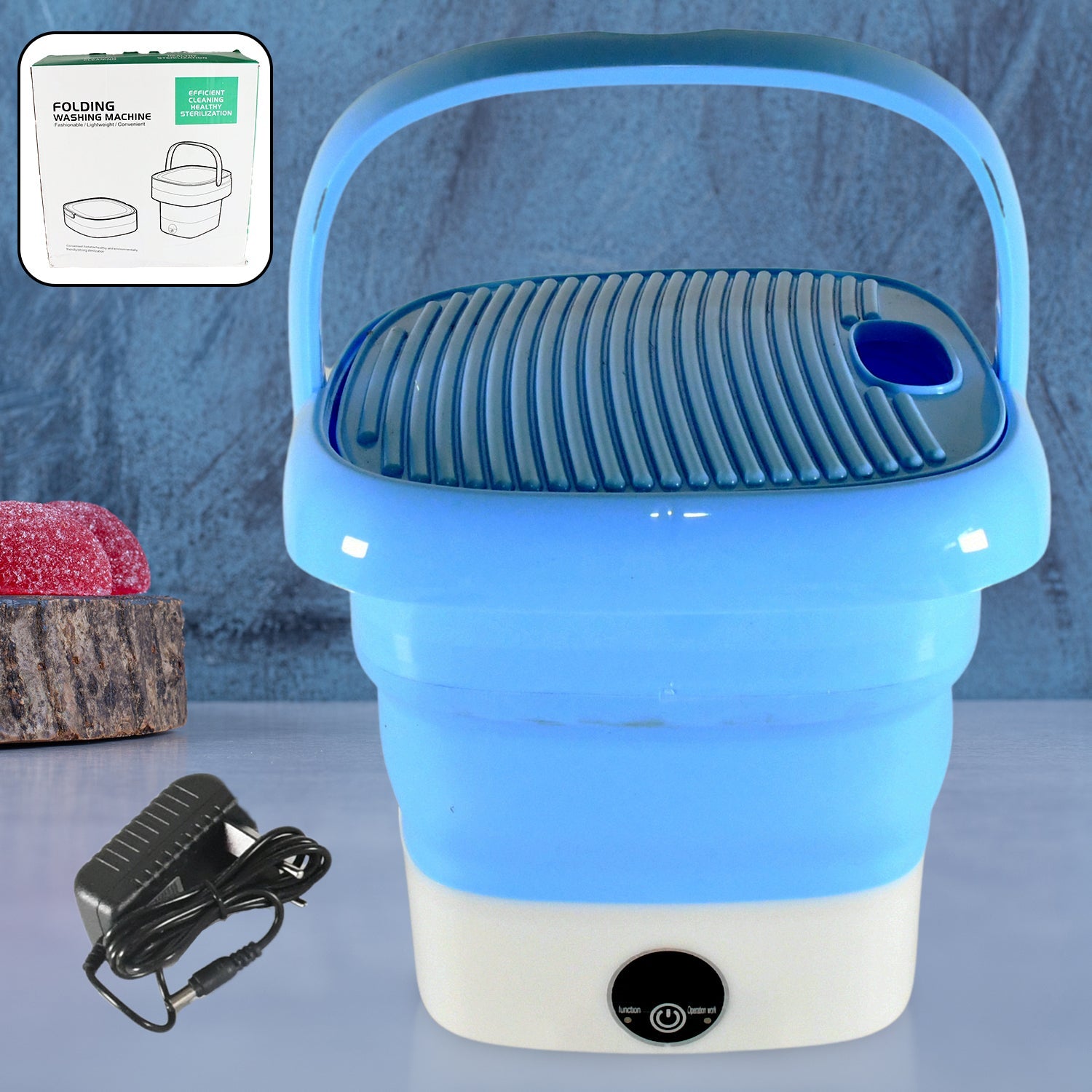 Portable Washing Machine, Mini Folding Washer and Dryer Combo, for Underwear, Socks, Baby Clothes, Travel, Camping, RV, Dorm, Apartment  - Springkart 