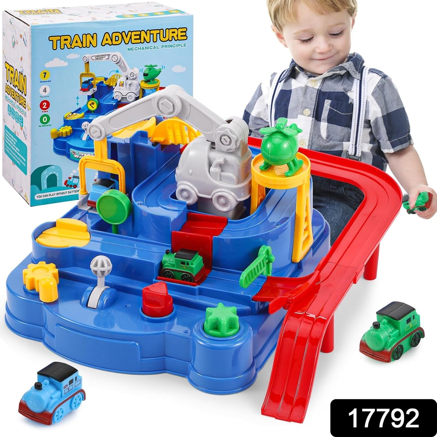 Adventure Toys, City Rescue Preschool Toy, Race Tracks for Boys, Parent-Child Interactive Kids Race Car Track Play sets (Adventure Toy) - Springkart 