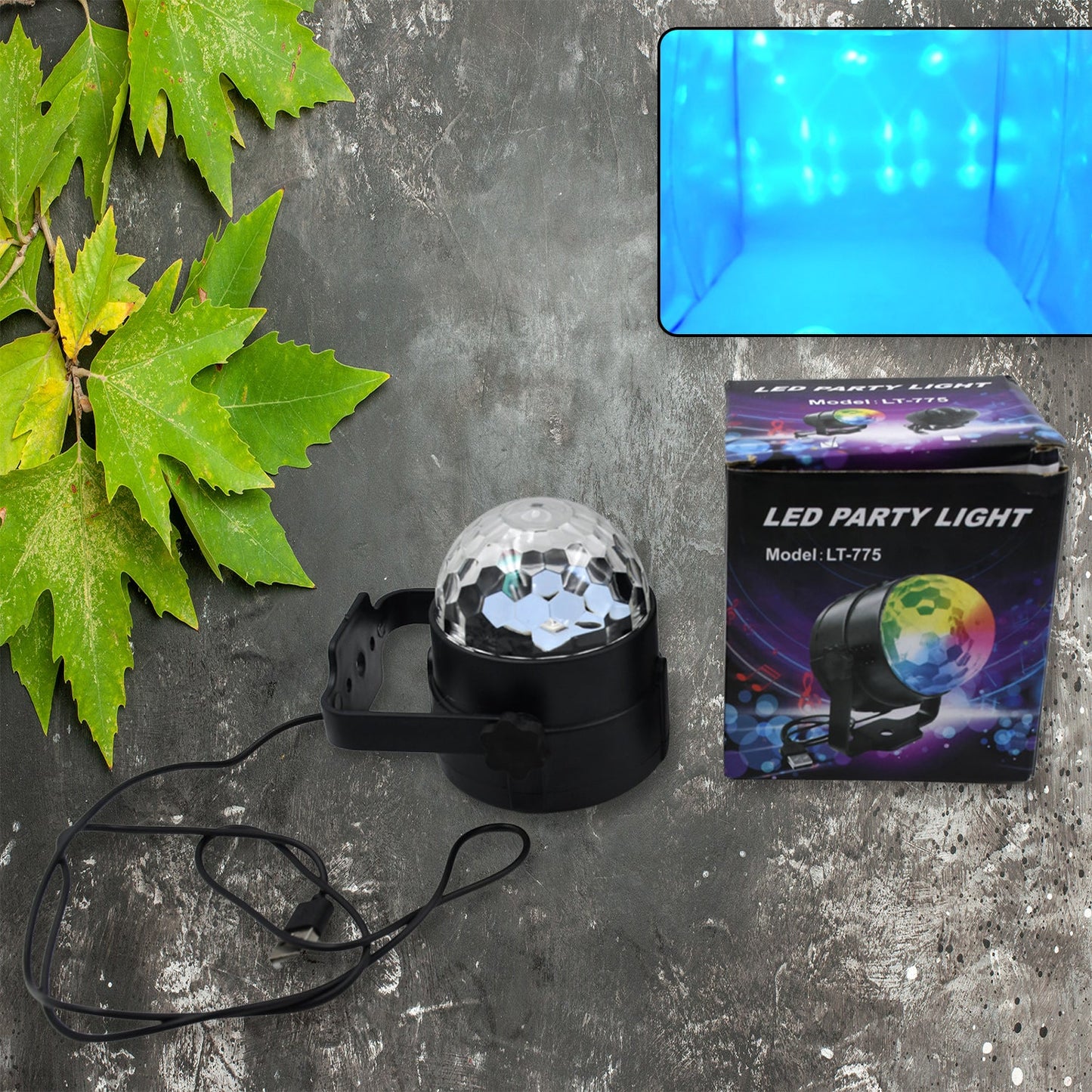 Party Lights, DJ Stage Light Disco Ball Light USB Charging Party Stage Lamp Party Light for Home Bar Car Wedding Holiday Party, Party Gift Kids Birthday - Springkart 