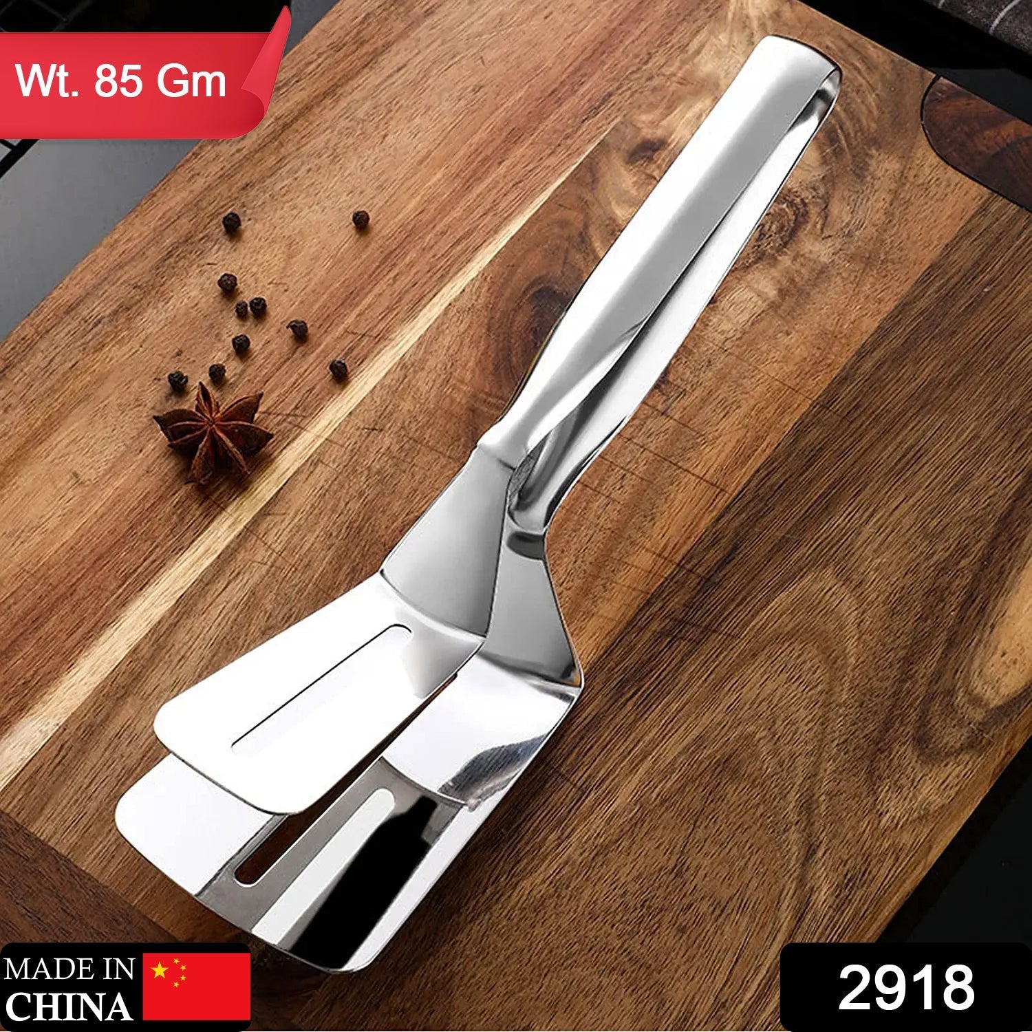 Multifunction Cooking Serving Turner Frying Food Tong. Stainless Steel Steak Clip Clamp BBQ Kitchen Tong. - Springkart 
