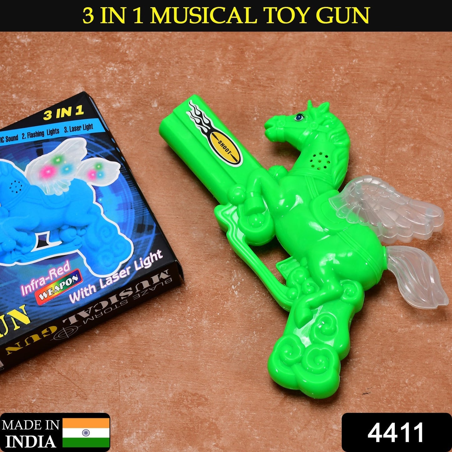 Musical Laser Light Effect Gun For Kids - Springkart 