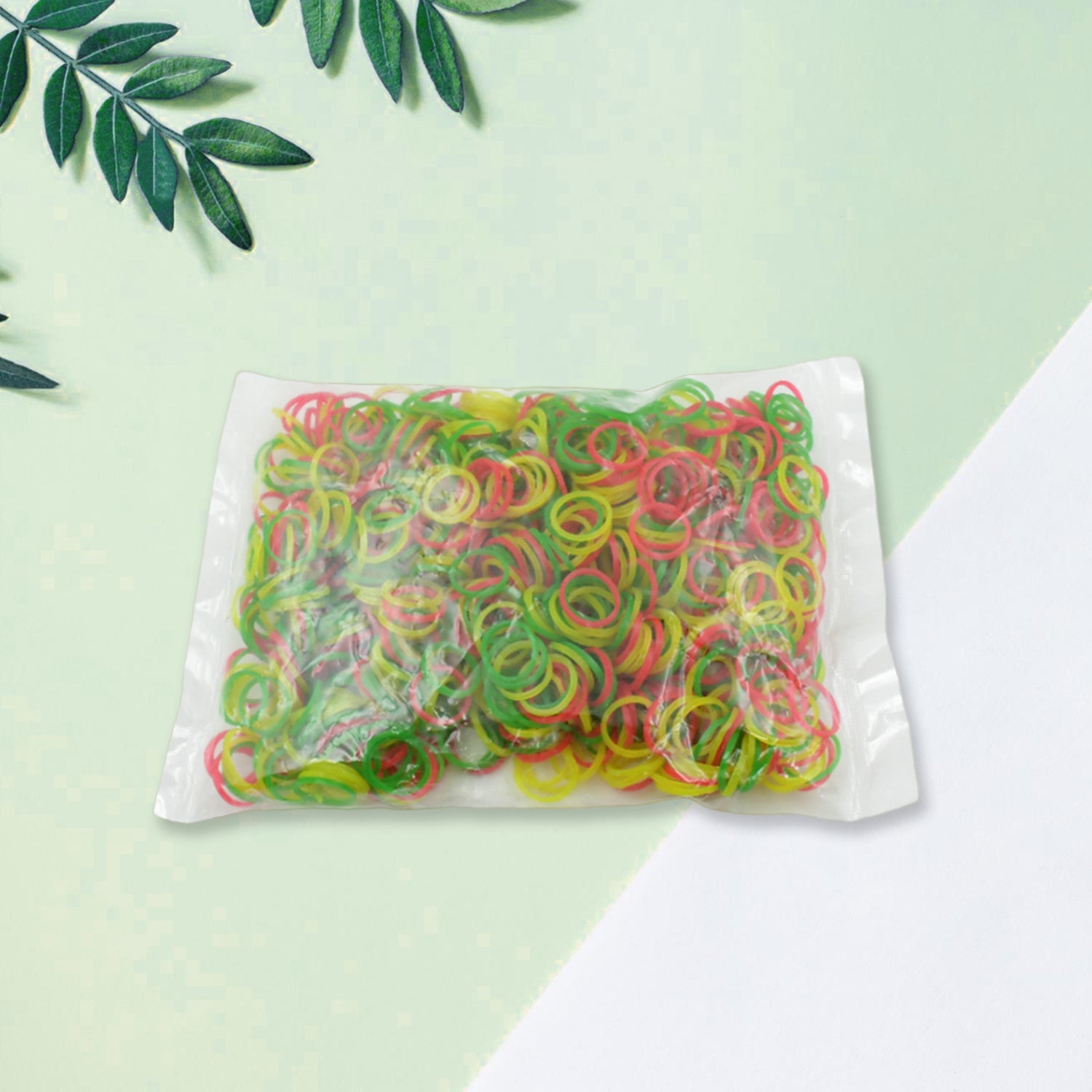 Rubber Band For Office/Home and Kitchen Accessories Item Products, Elastic Rubber Bands, Flexible Reusable Nylon Elastic Unbreakable, For Stationery, School Multicolor (1 Inch, 50 GM) - Springkart 