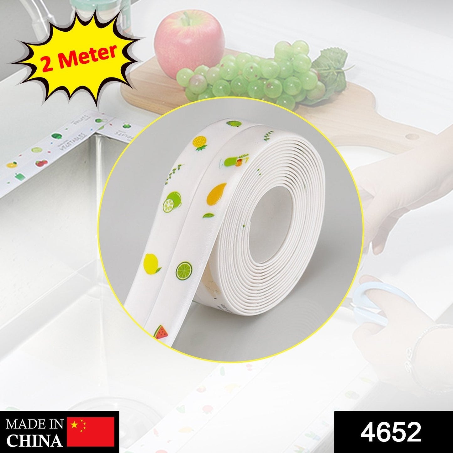 Kitchen Sink Platform Sticker Bathroom Corner Tape (2Meter Size) - Springkart 