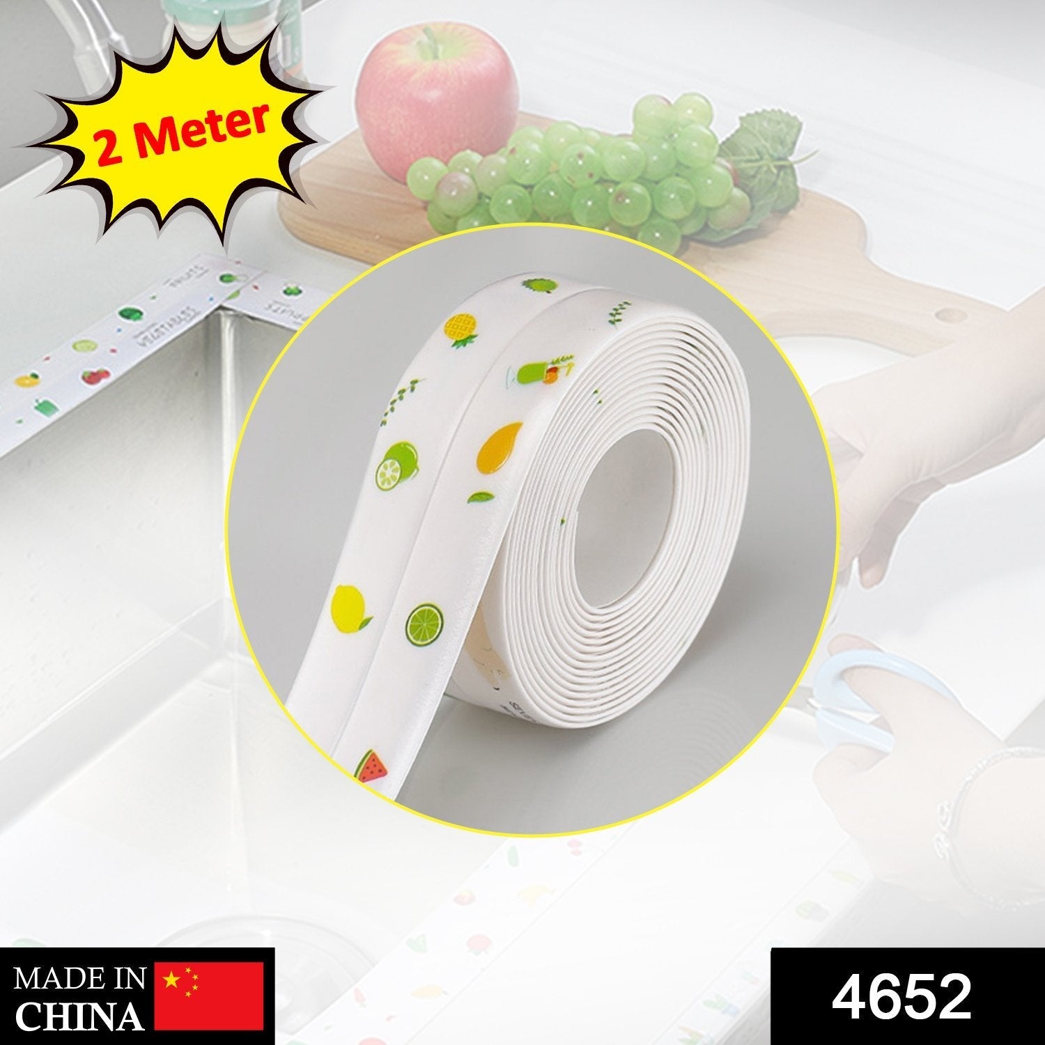 Kitchen Sink Platform Sticker Bathroom Corner Tape (2Meter Size) - Springkart 