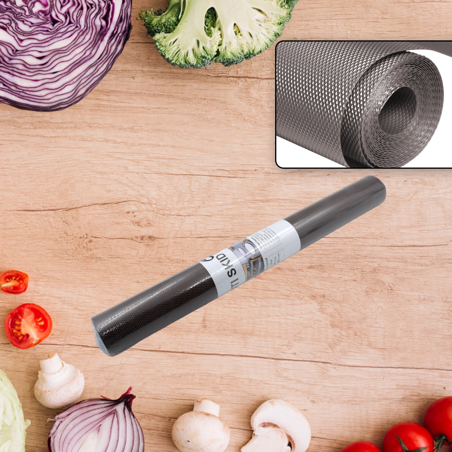 Multipurpose Anti-Slip Mat Liner Roll for Kitchen, Bathroom, Fridge & Shelves (45cmx3m) - Springkart 