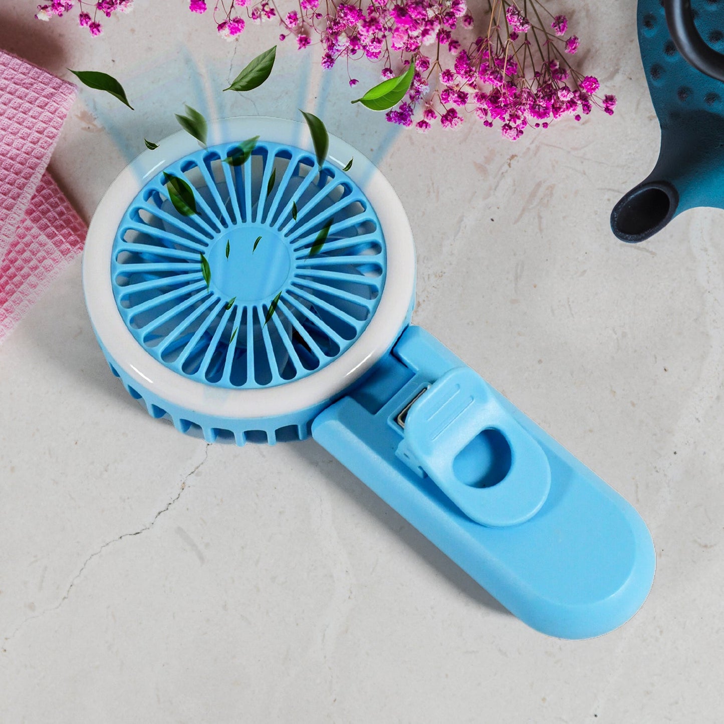 Clip Fan With Light, home, kitchen, Office Portable Fan, Rechargeable Fan - Springkart 