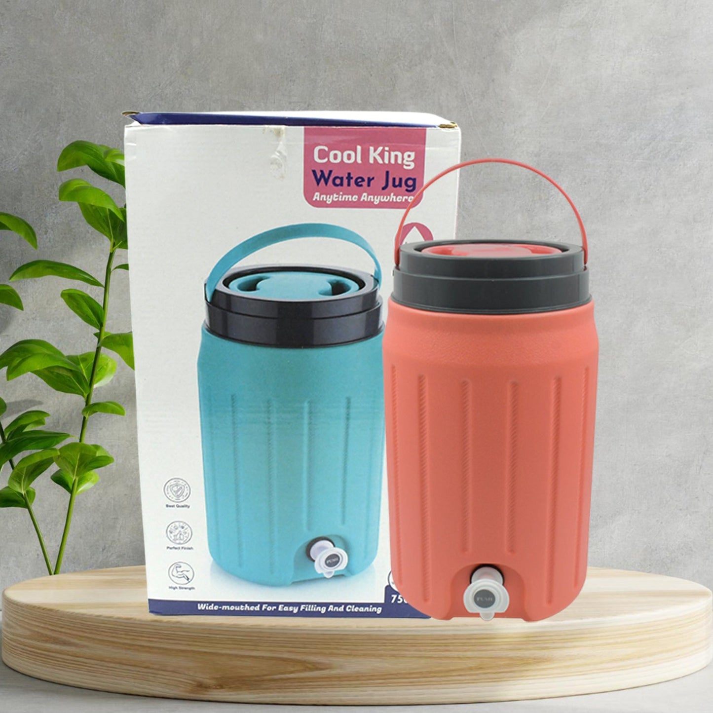 Insulated Water Jug with Tap (12000ml): Leakproof, Travel Cooler - Springkart 