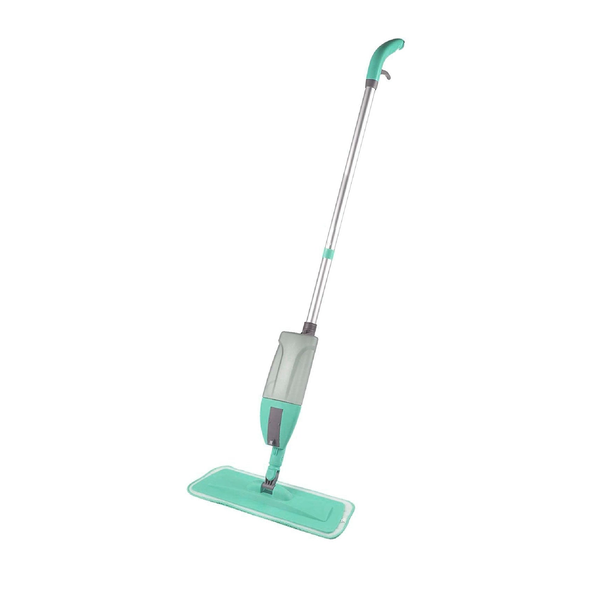 Spray mop with removable cleaning pad and handle