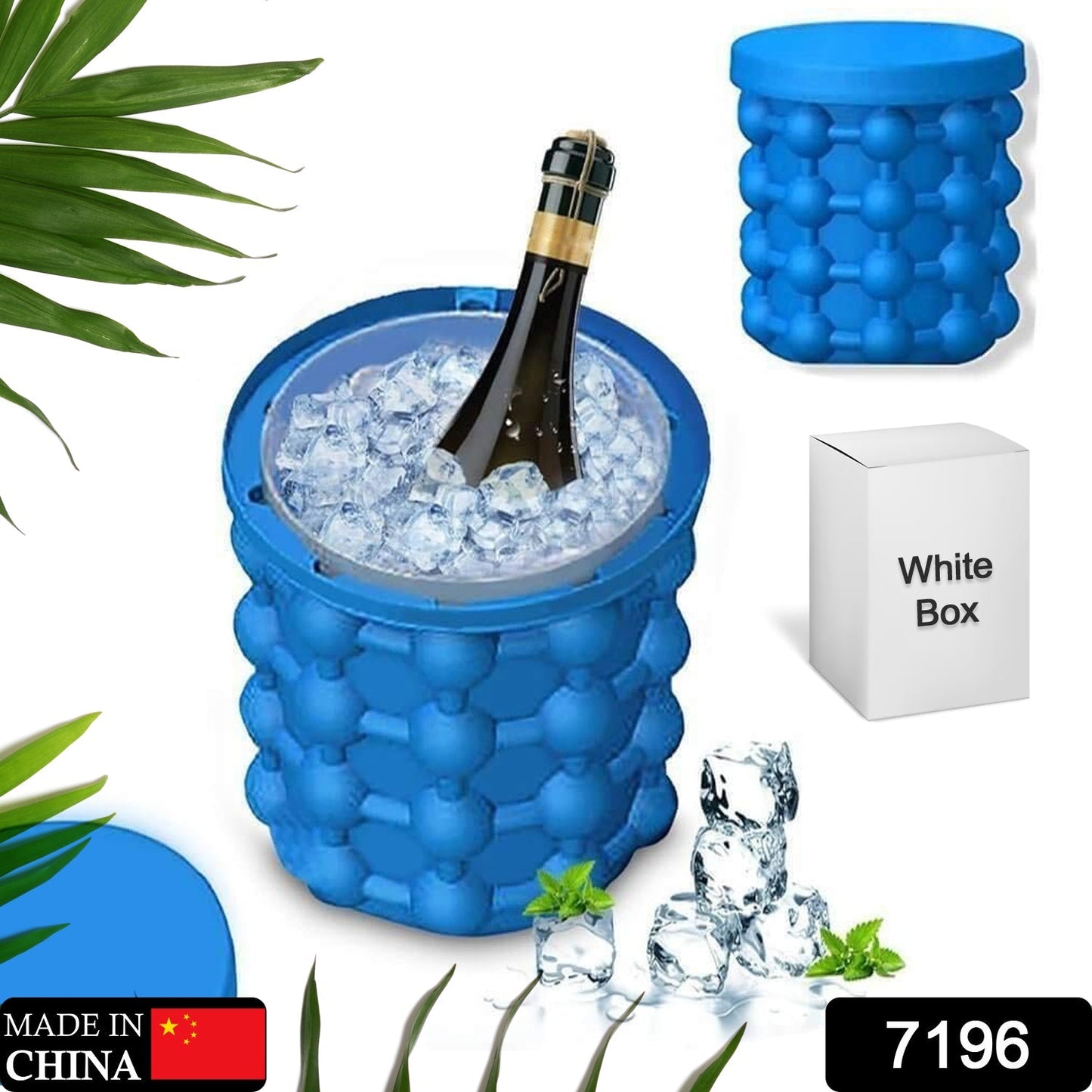 Magic Silicone Ice Cube Maker Space Saving Kitchen Ice Bucket. - Springkart 
