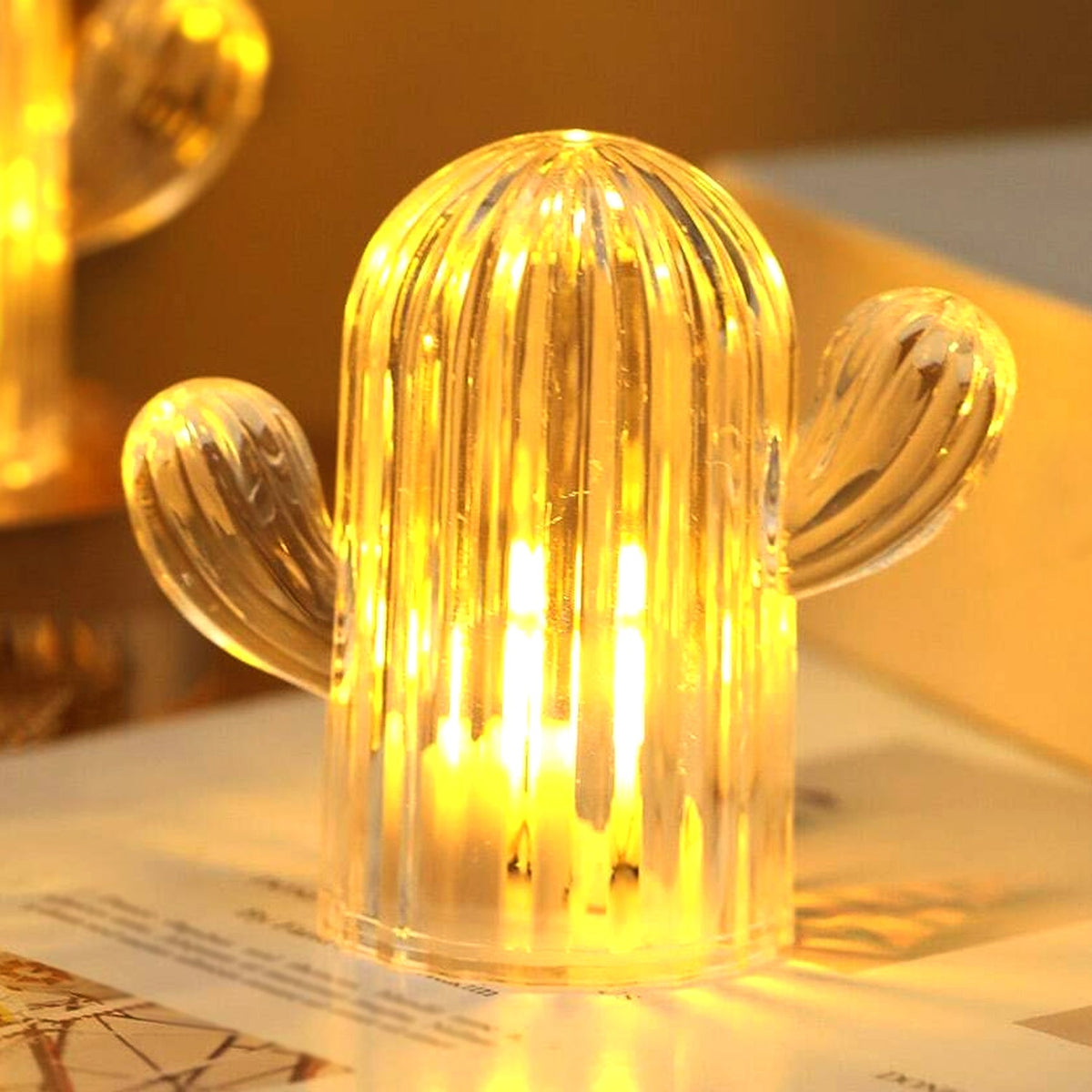 Cute Cactus LED Night Light (Cactus / 1 Pc) - Springkart 