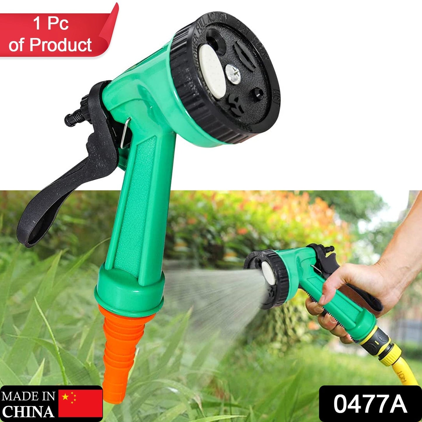 Garden Hose Nozzle Spray Nozzle with Adjustable For Garden & Multi Use - Springkart 