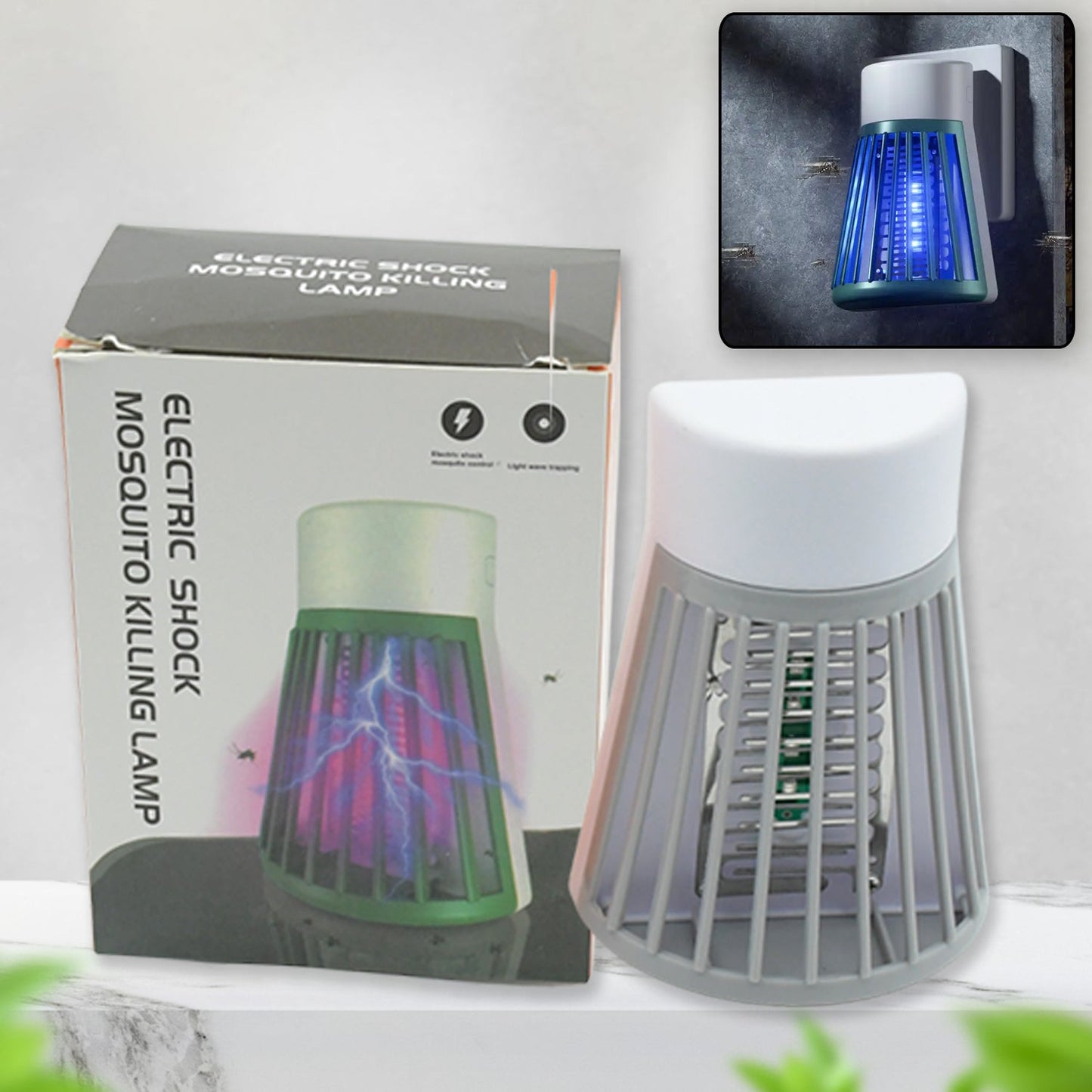 Mosquito Bug Zapper Killer Lamp Eco Friendly Electronic LED Mosquito Killer Machine Trap Lamp Theory Screen Protector Mosquito Killer Lamp (1 Pc) - Springkart 
