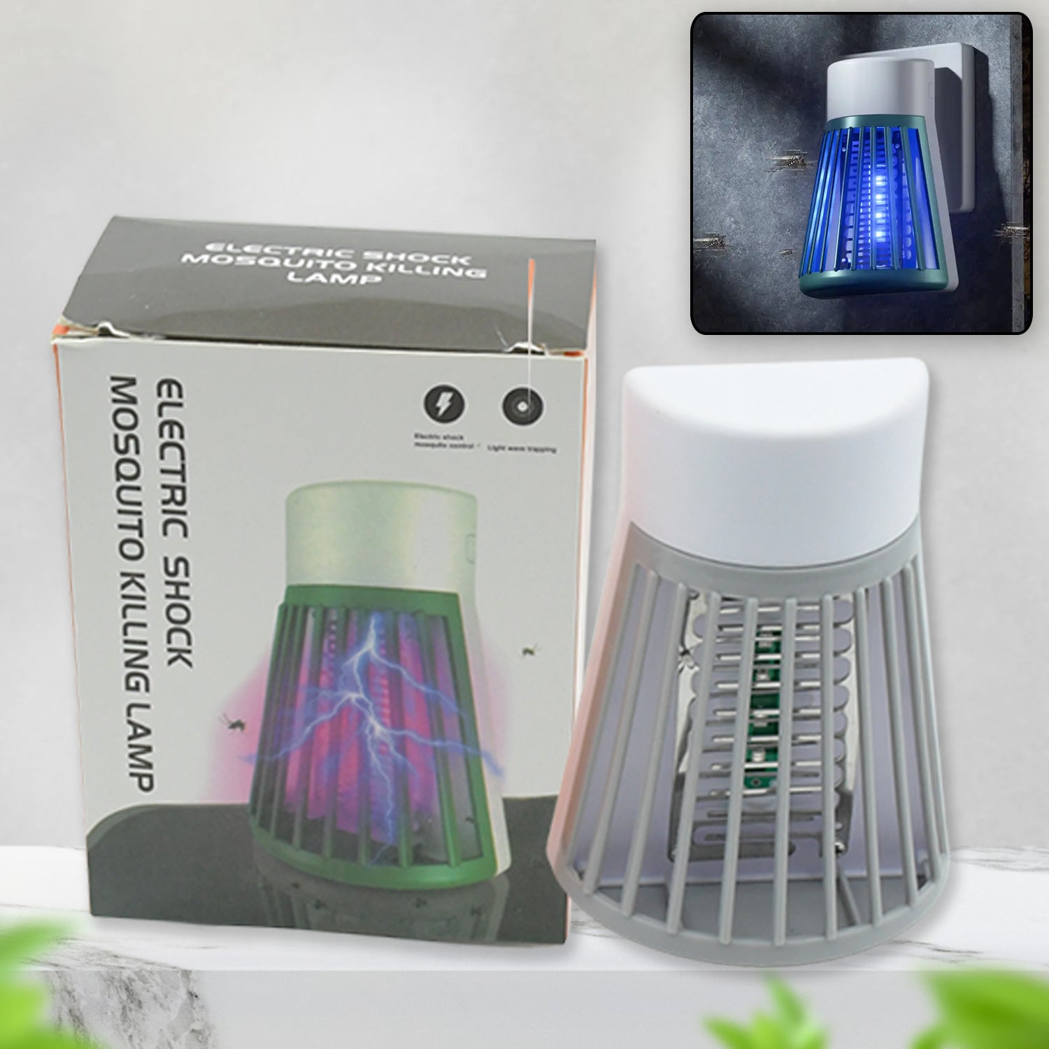 Mosquito Bug Zapper Killer Lamp Eco Friendly Electronic LED Mosquito Killer Machine Trap Lamp Theory Screen Protector Mosquito Killer Lamp (1 Pc) - Springkart 
