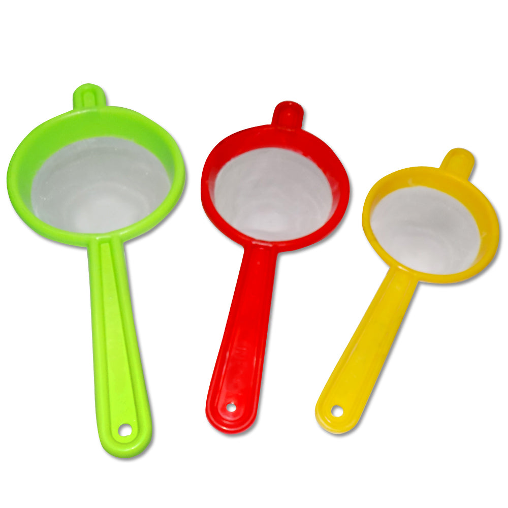 Plastic Multipurpose Tea and Coffee Strainer (Pack of 3) - Springkart 