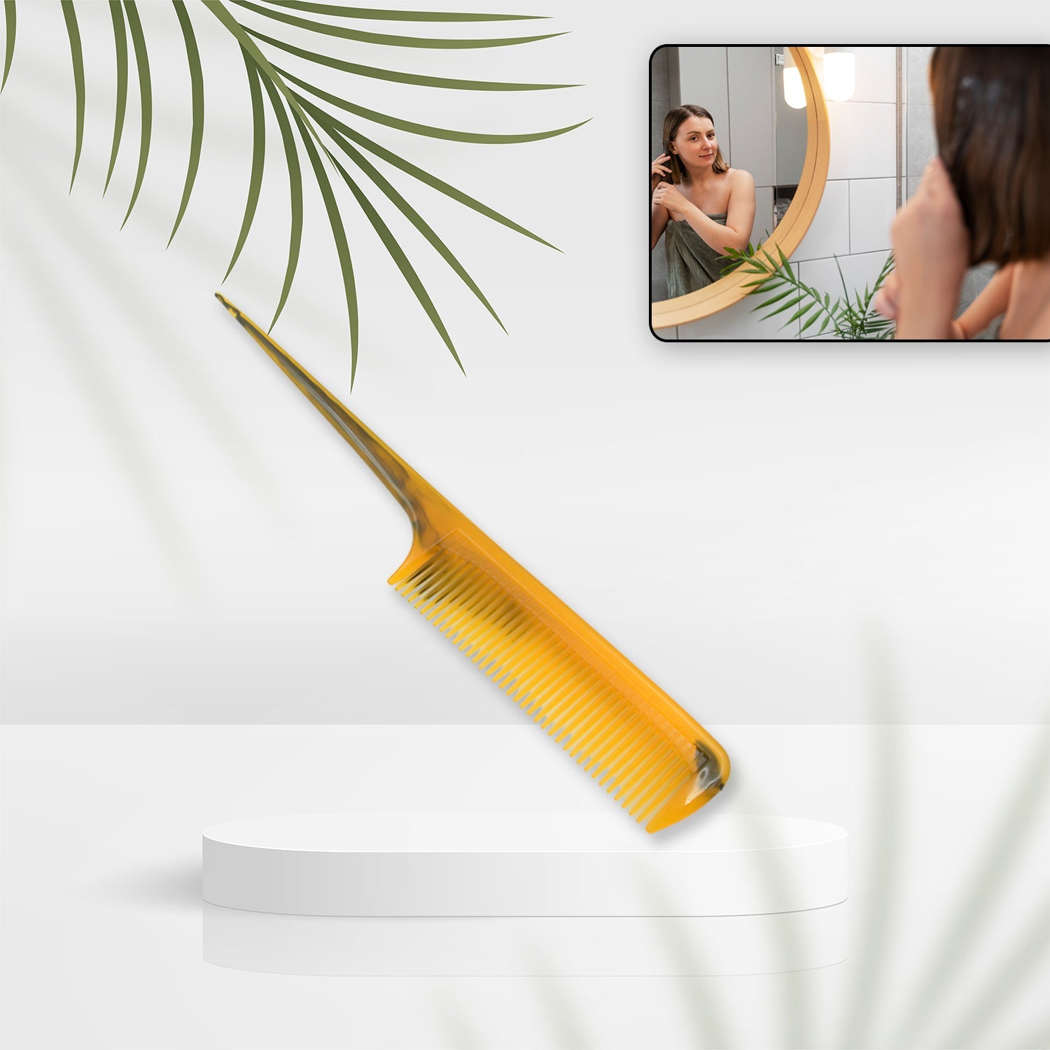 Salon Hairdressing Tapered Grip Hair Comb Beauty Tool Use For Men & Women (1Pc Comb) - Springkart 