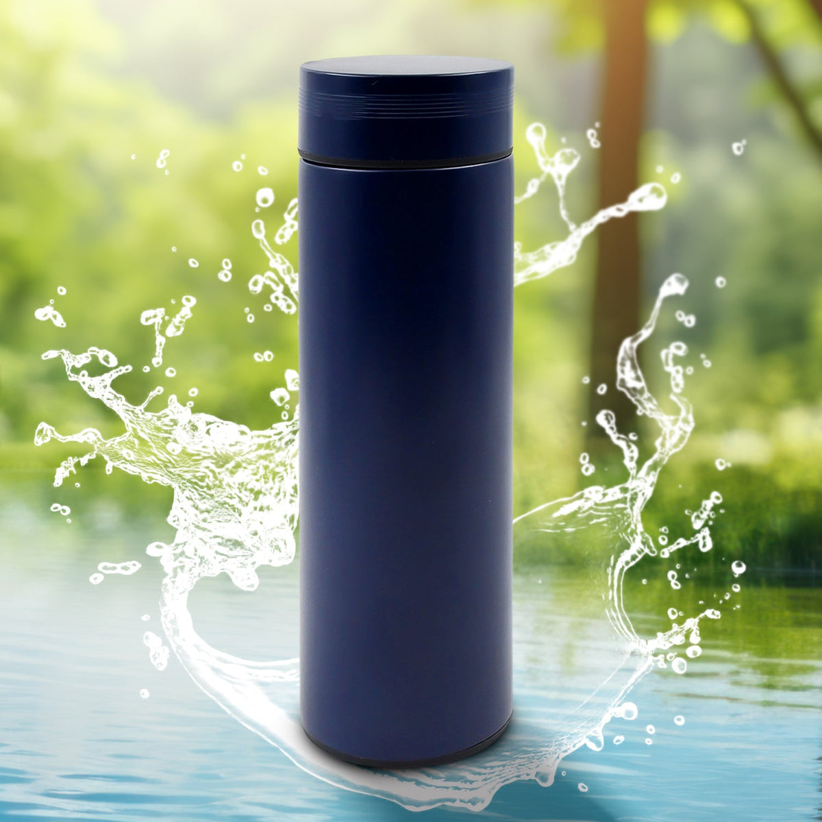 Double Stainless Steel Wall Smart Flask Water Bottle (500 ML) - Springkart 