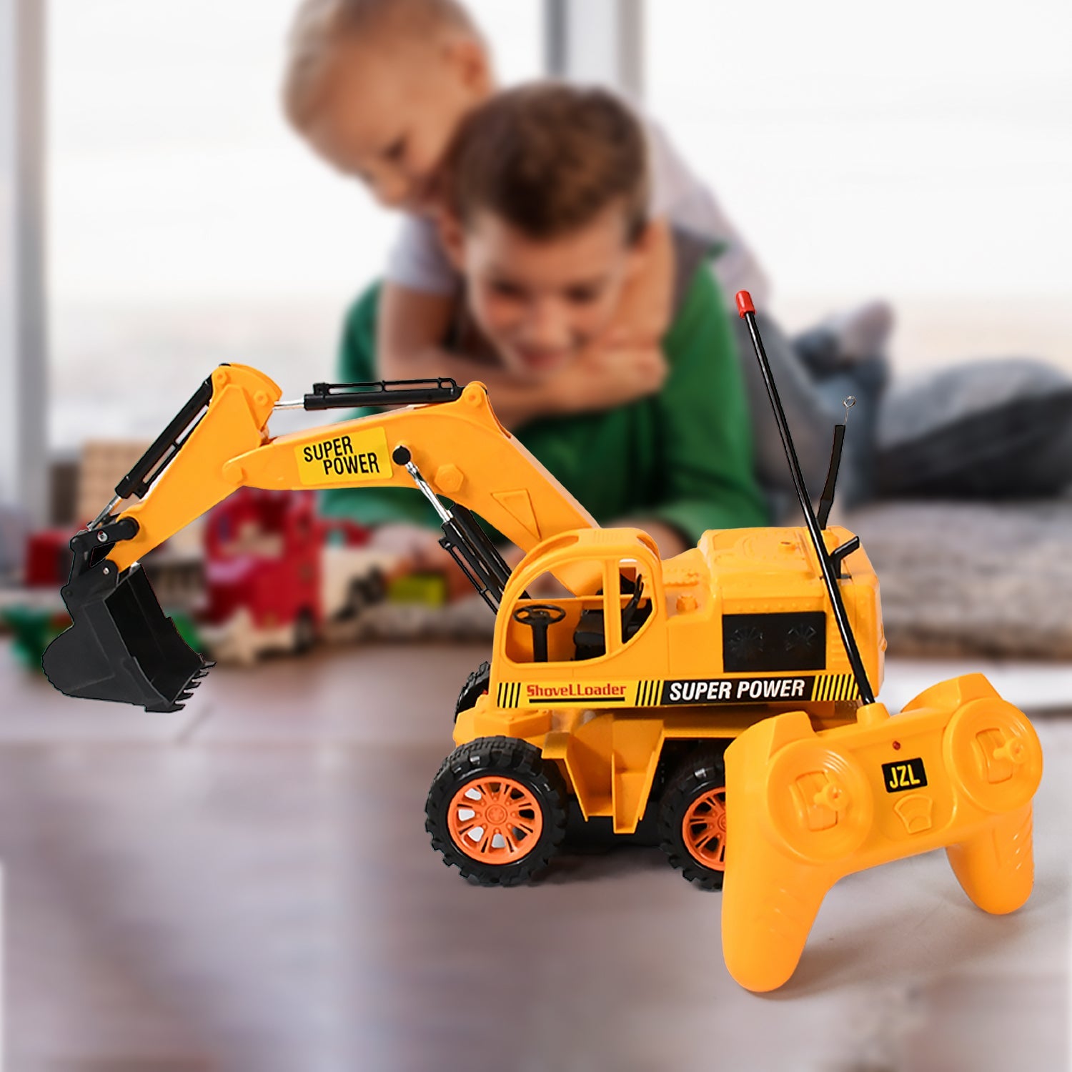 Plastic JCB Construction Toy Remote Control JCB Toys for Kids Boys, Super Power Remote Control JCB Truck Construction Toy (1 Set) - Springkart 