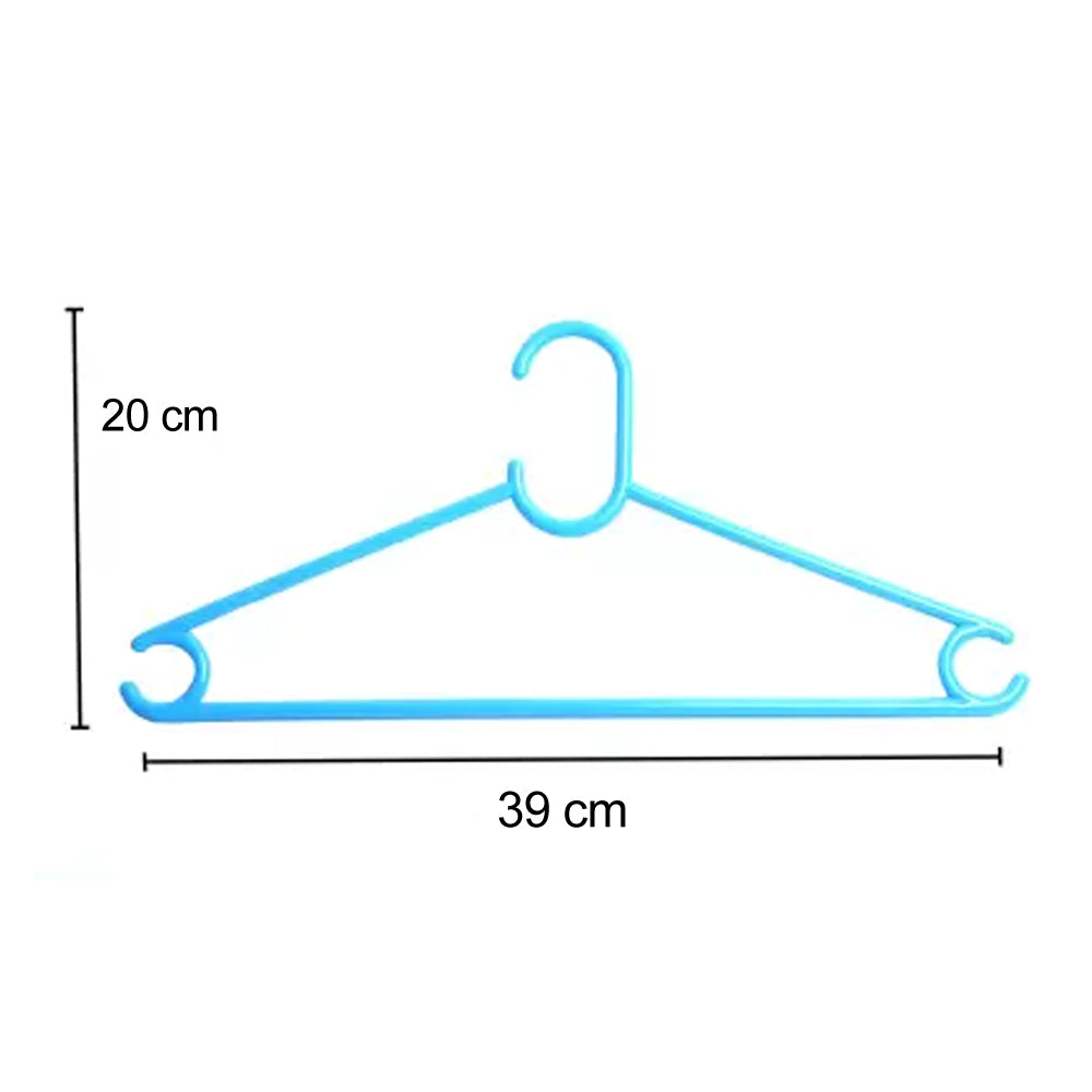 Plastic Clothes Hanger (Set of 6 Pieces) - Springkart 