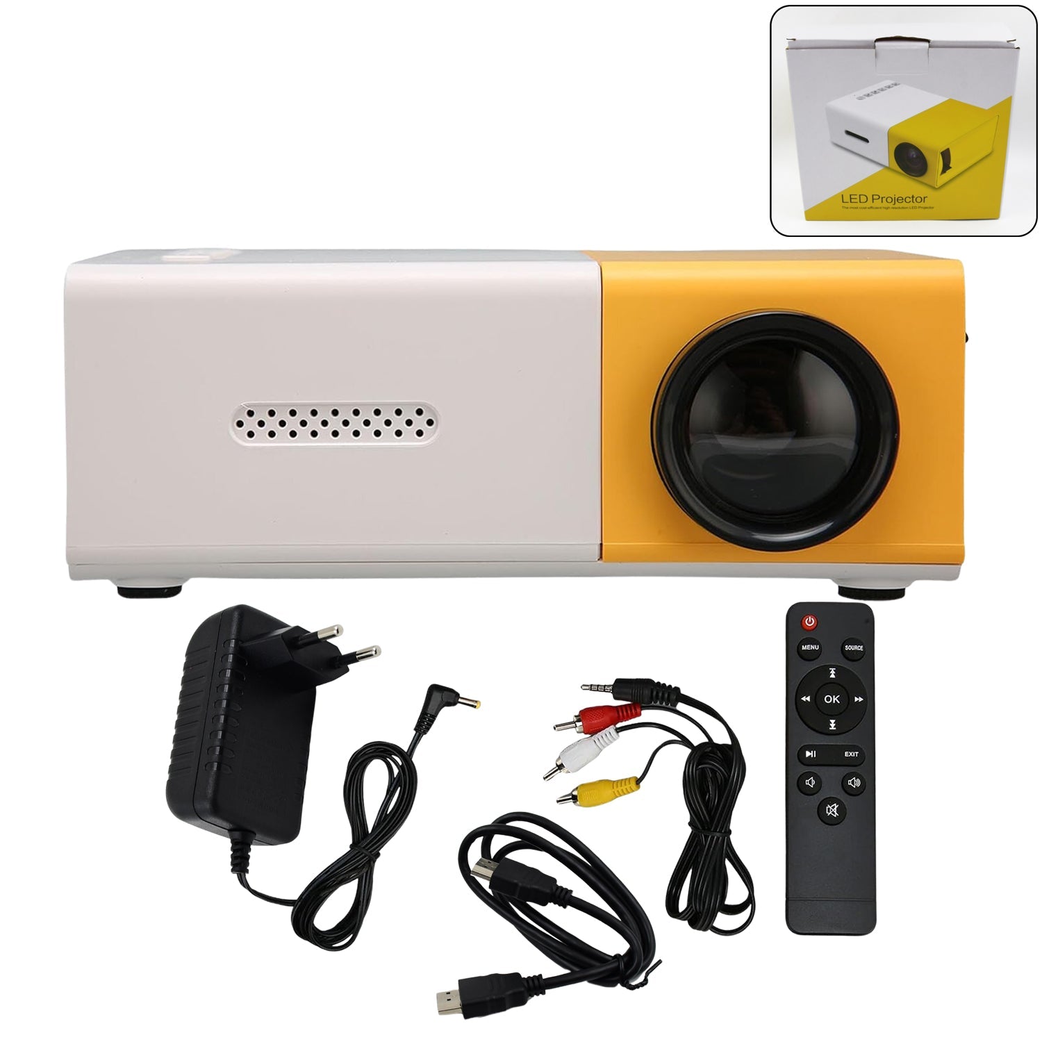 Portable Mini LED Projector (1 Set) - Springkart 