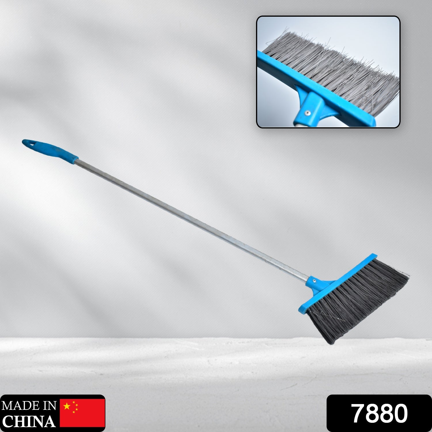 Long Handle - Floor Scrub Brushes for Cleaning Shower, Stiff Bristle Scrubber Brush for Bathroom, Bathtub, Tub, Tile Floors, Garage - Springkart 