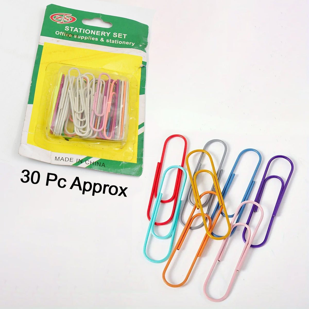 Multipurpose Assorted Color Paper Clips (Approx 30 Pcs / Medium Size) - Springkart 