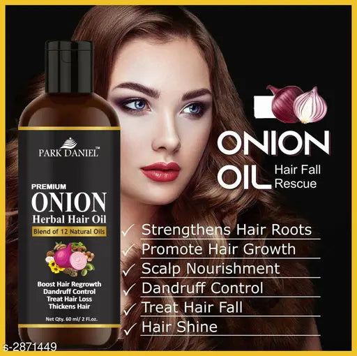 Park Daniel Red Onion Shampoo and Hair Care Onion Oil Combo (Pack of 2) - Springkart 