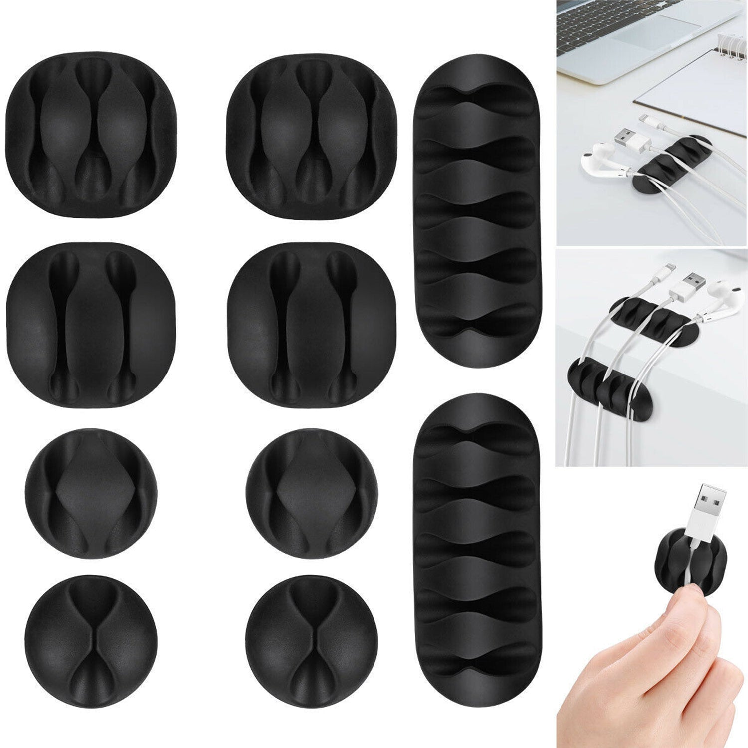 6298 10pcs Cable Holder And Supporter For Giving Support And Stance To All Kind Of Cables. - Springkart 