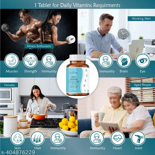 Multivitamin Tablet for Men & Women (30 Tablets) - Springkart 